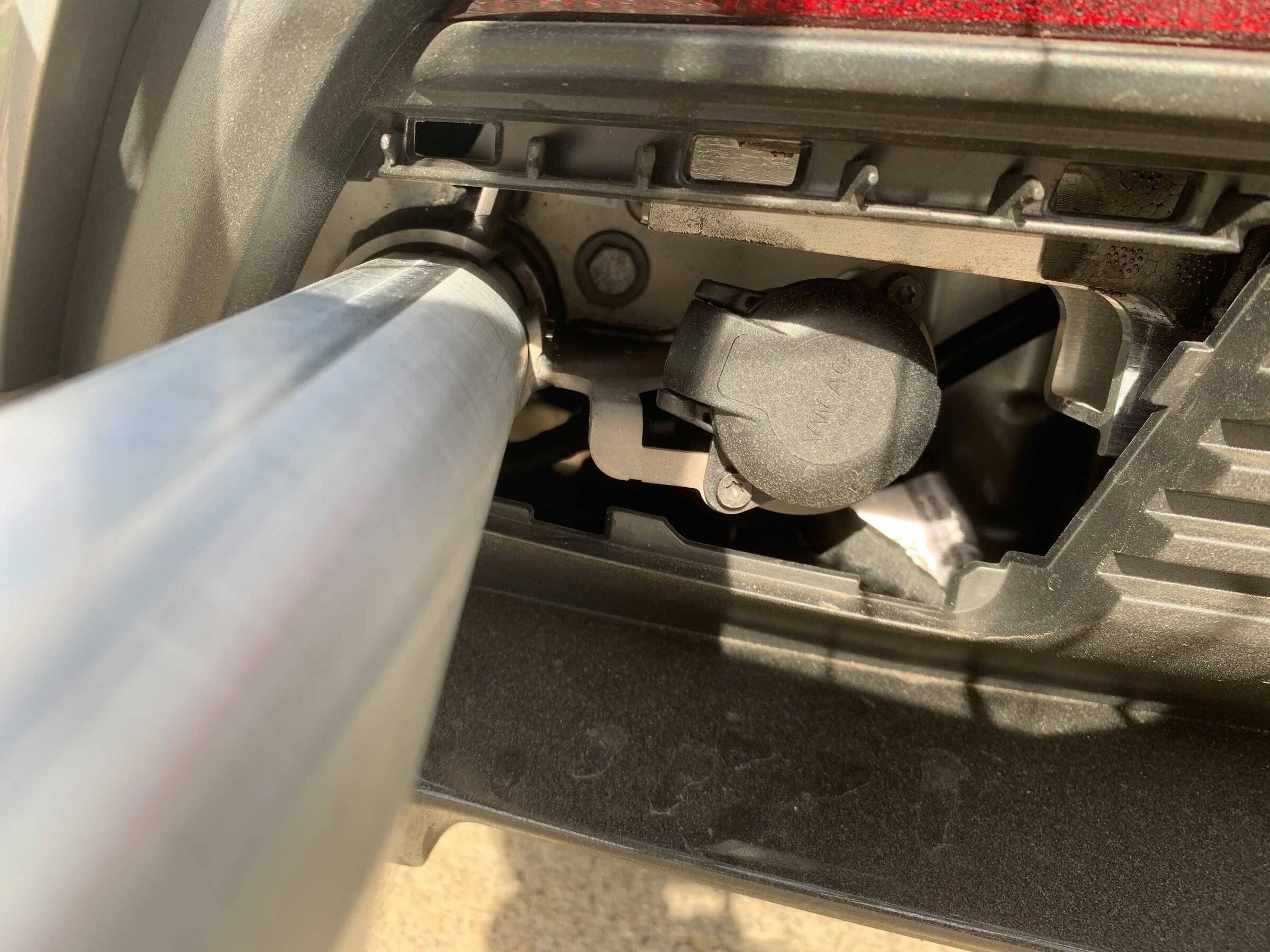 Porsche Taycan Custom Rear Bike Rack Installed with 1up Trays Image from iOS (41)