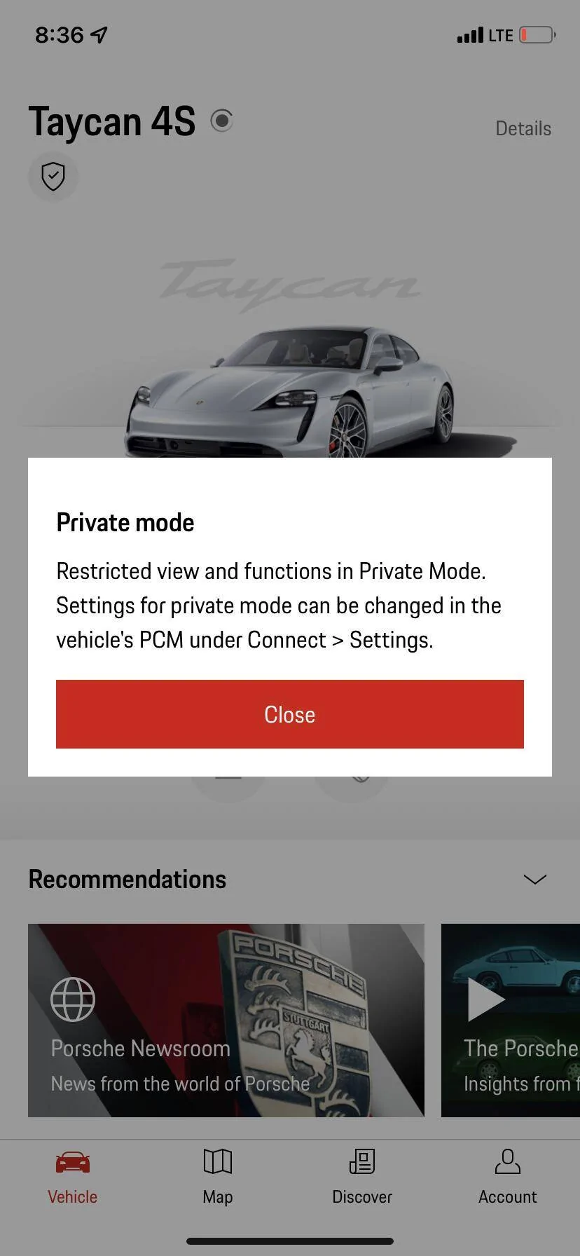 Porsche Taycan Connect App Can't Connect 98AE1875-5B82-4531-8048-5B67DF68D6AE