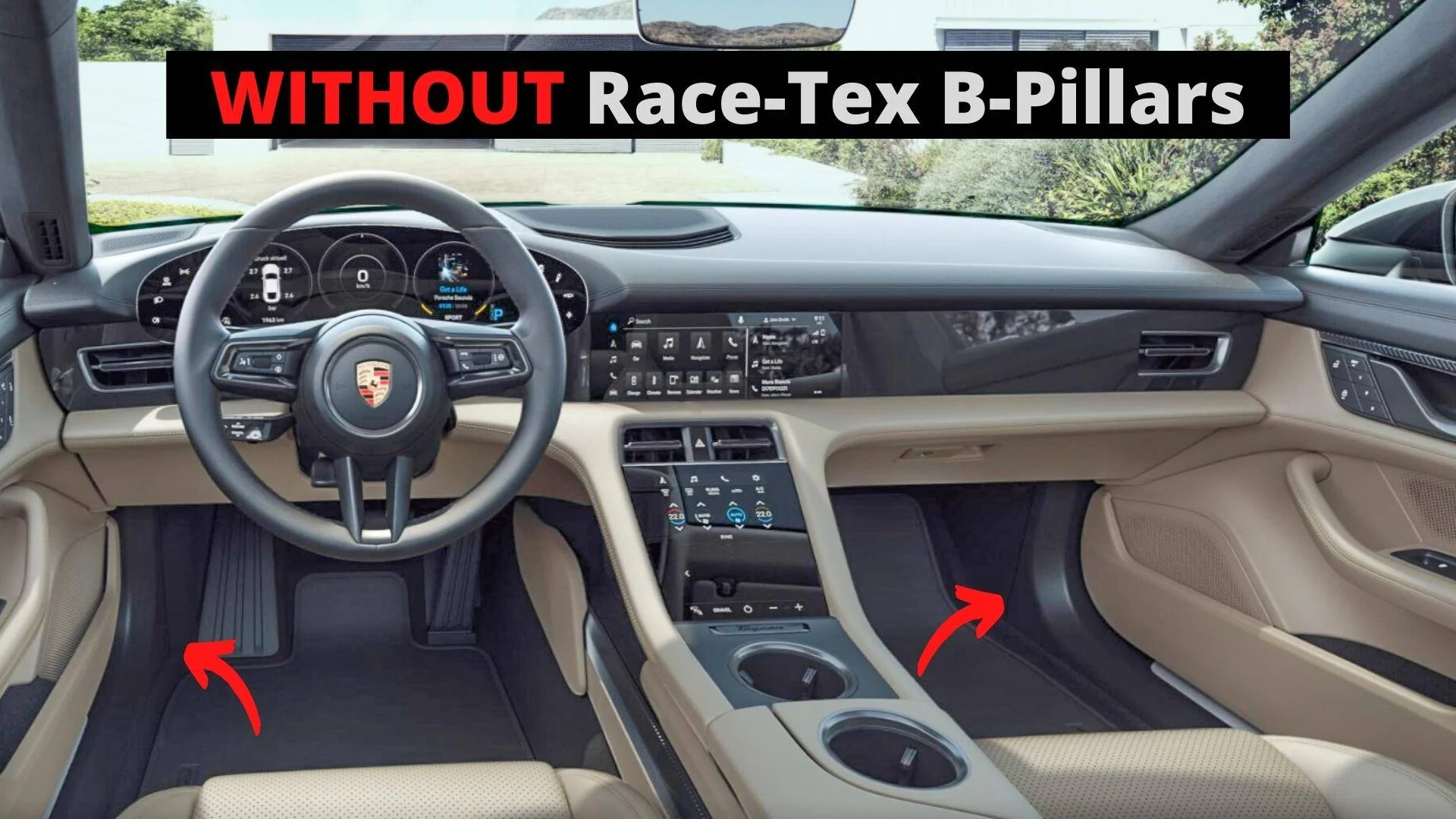 Porsche Taycan Racetex Headliner - happy with it? WithoutFront