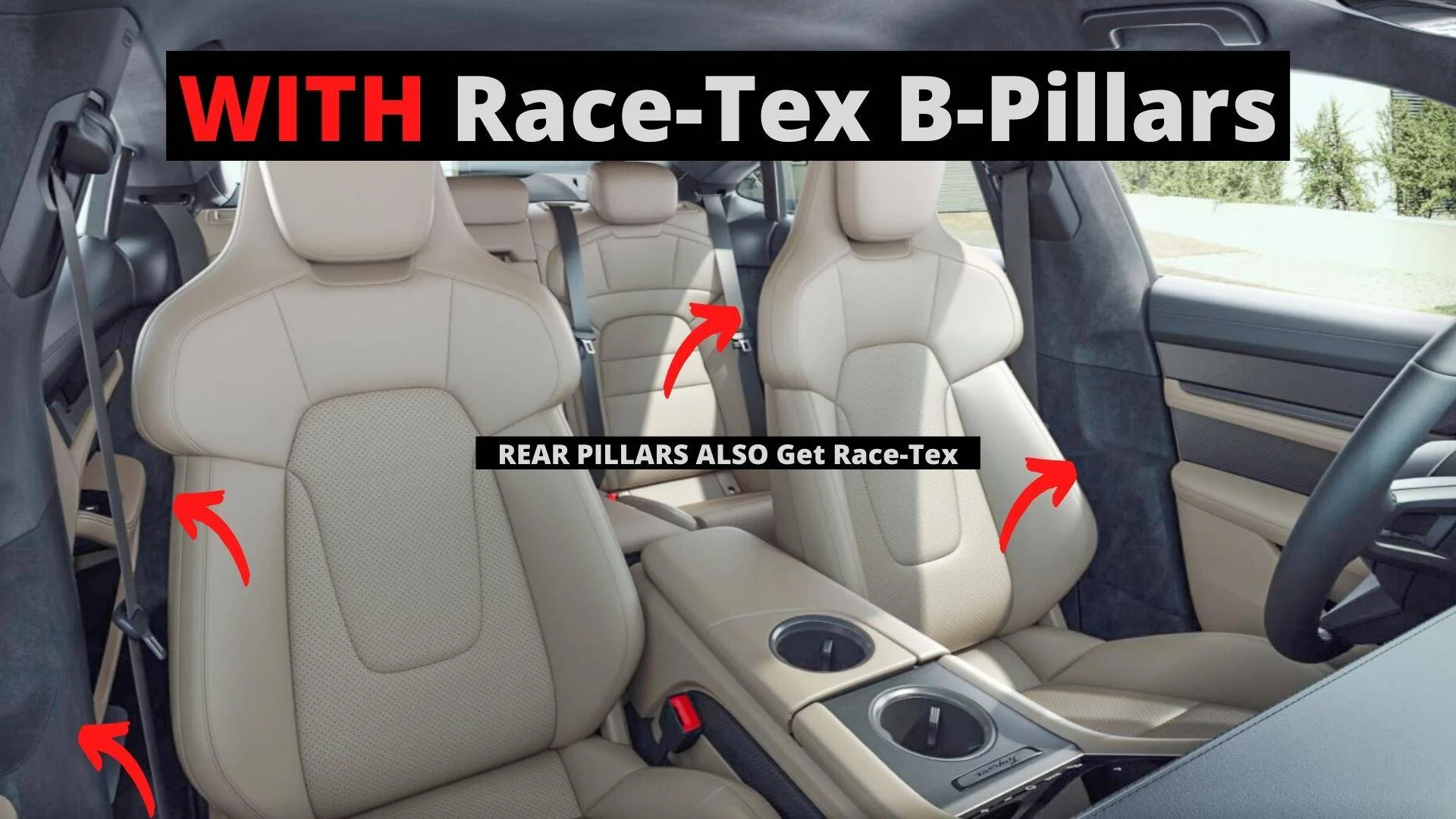 Porsche Taycan Racetex Headliner - happy with it? WithRear