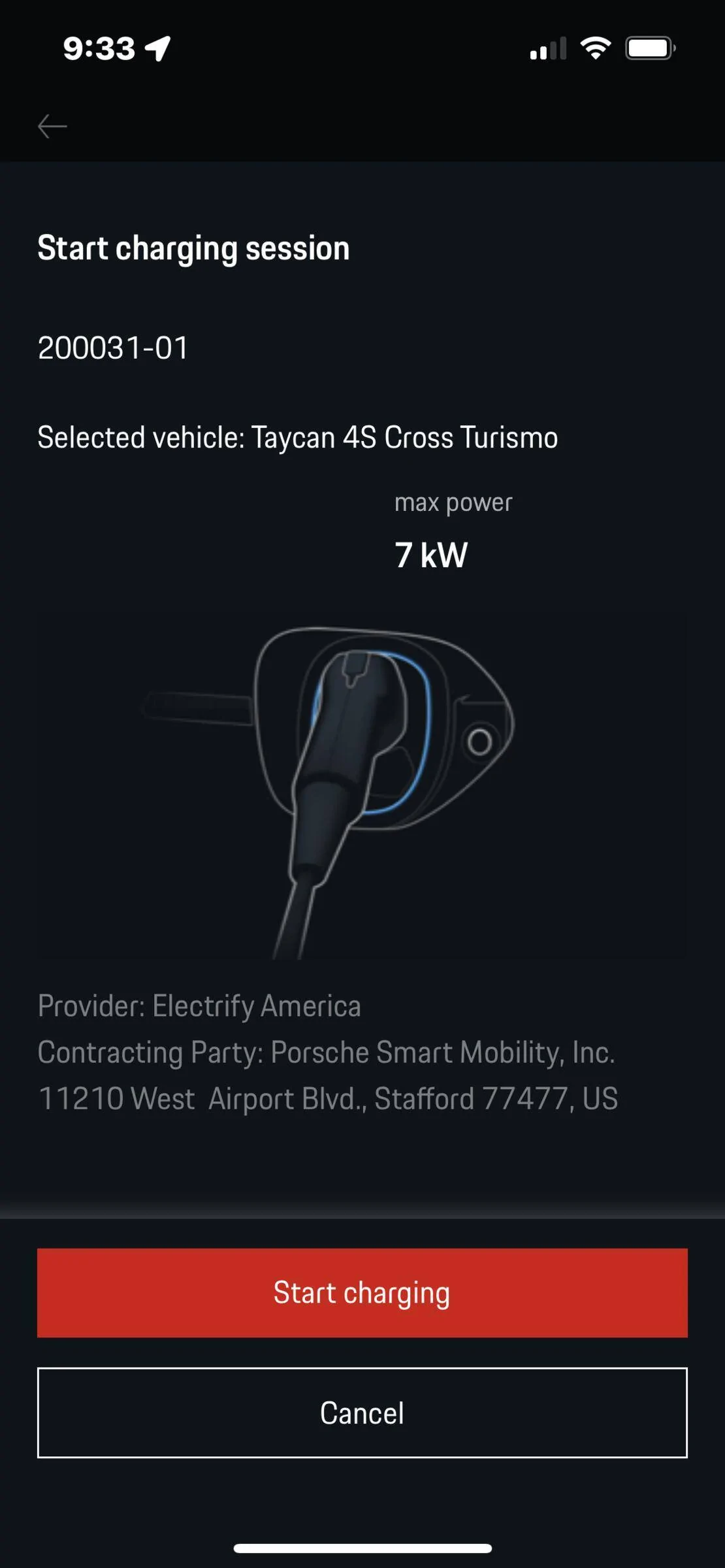 Porsche Taycan How-To: Select a Charger in MyPorsche App IMG_4856