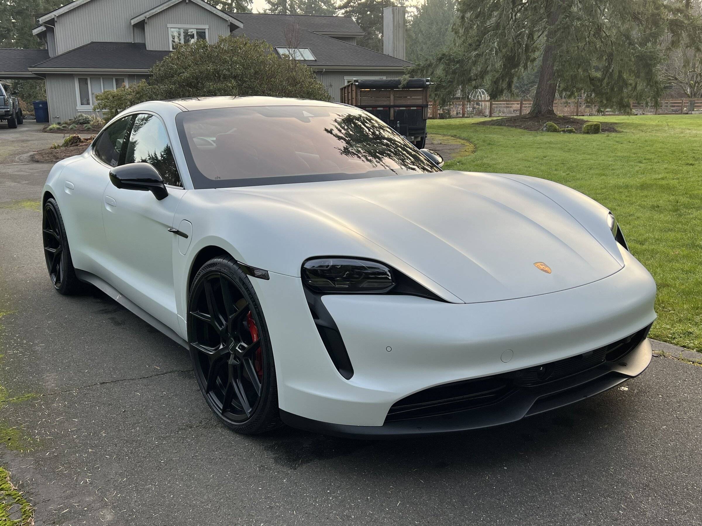 Porsche Taycan Taycan 4S transformed with full stealth wrap makeover IMG_4896[1].JPG