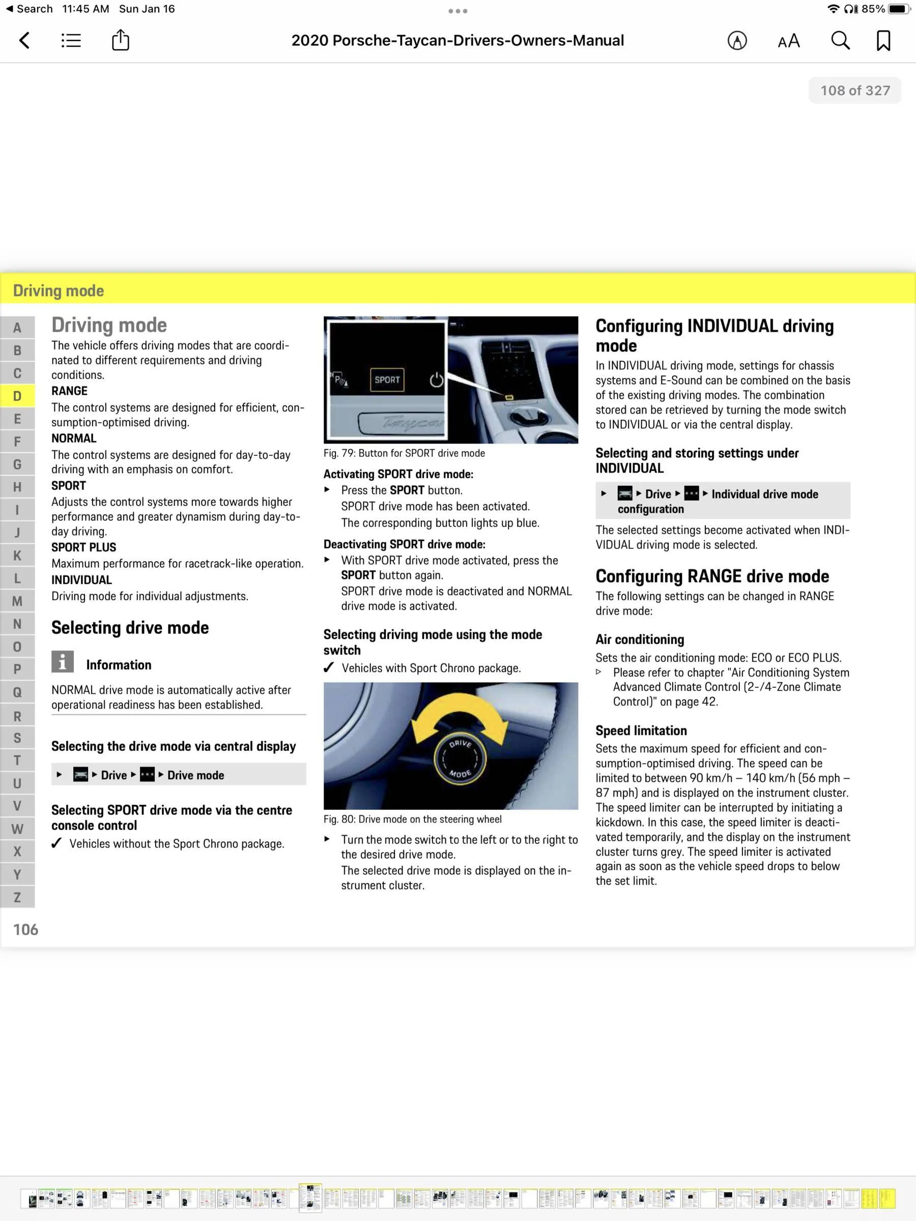 Porsche Taycan Help please - I am not able to adjust max speed for Range mode 38BCB4D3-6590-4629-BF0D-4C244A78C493