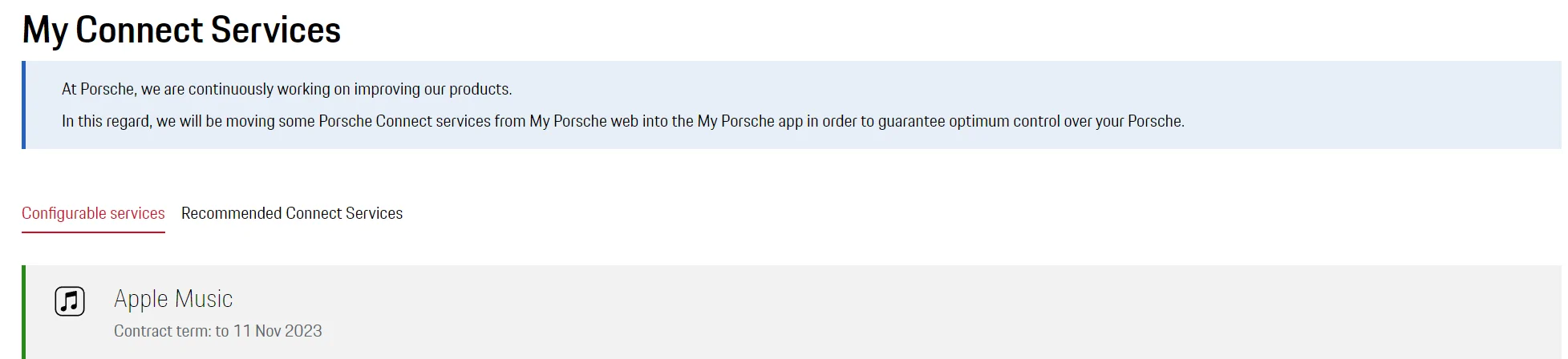 Porsche Taycan Apple Music Login Issue 1642519124688
