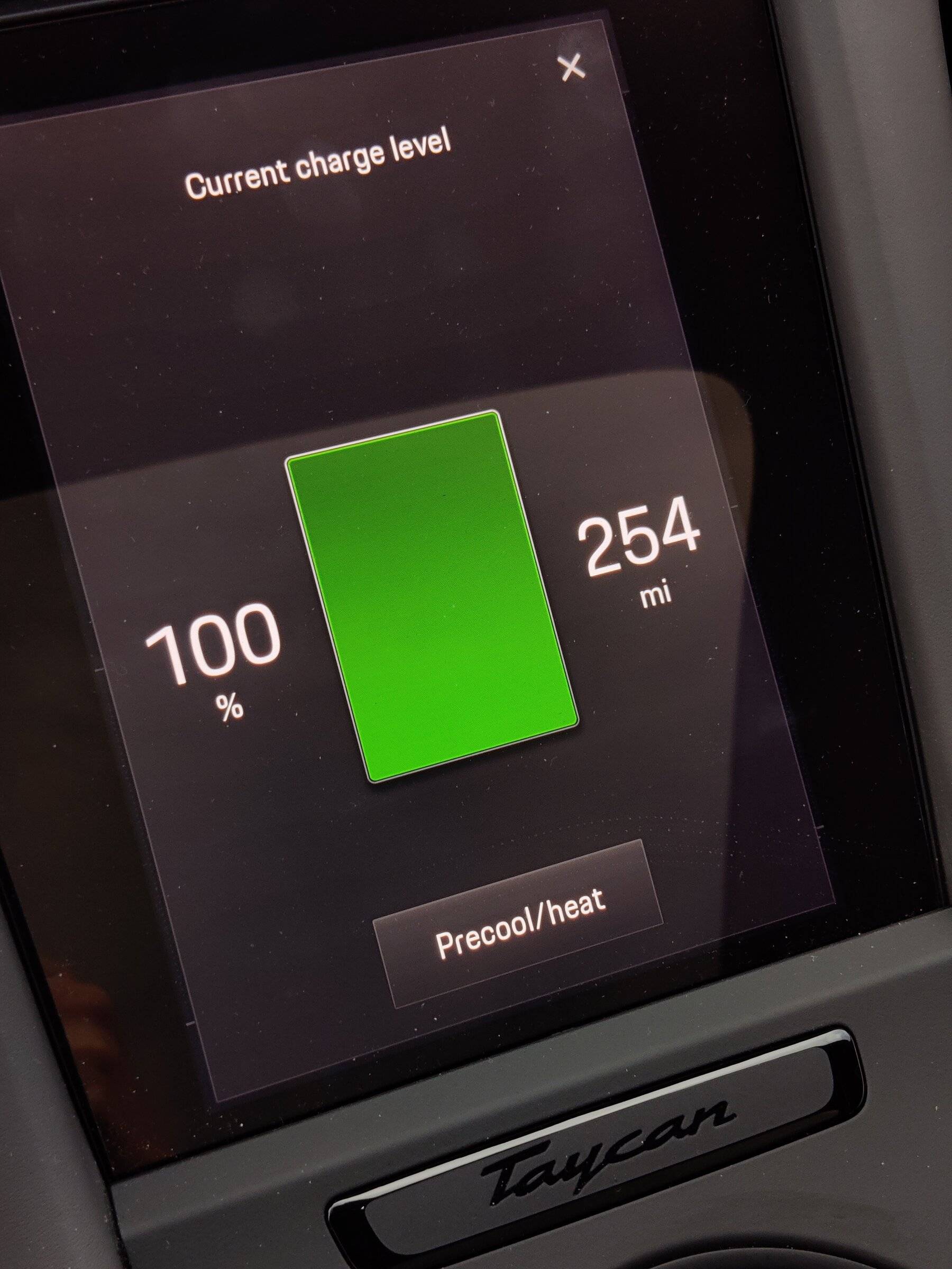 Porsche Taycan Best Range Yet After 100% Charge IMG_20220110_153016