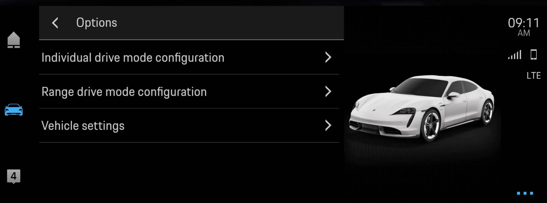 Porsche Taycan No Range mode configuration 1642782726988