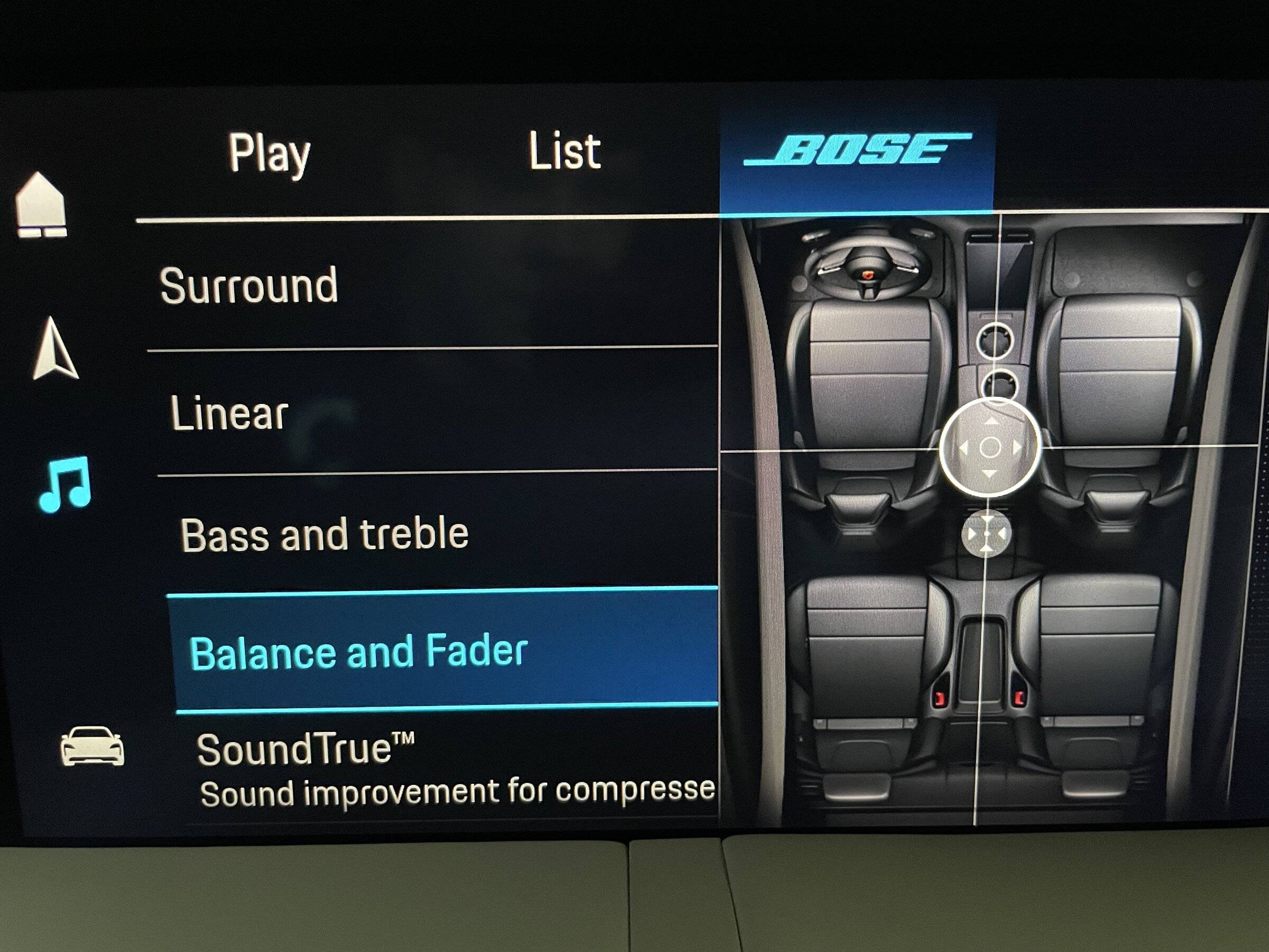 Porsche Taycan Best Bose settings? IMG_9151