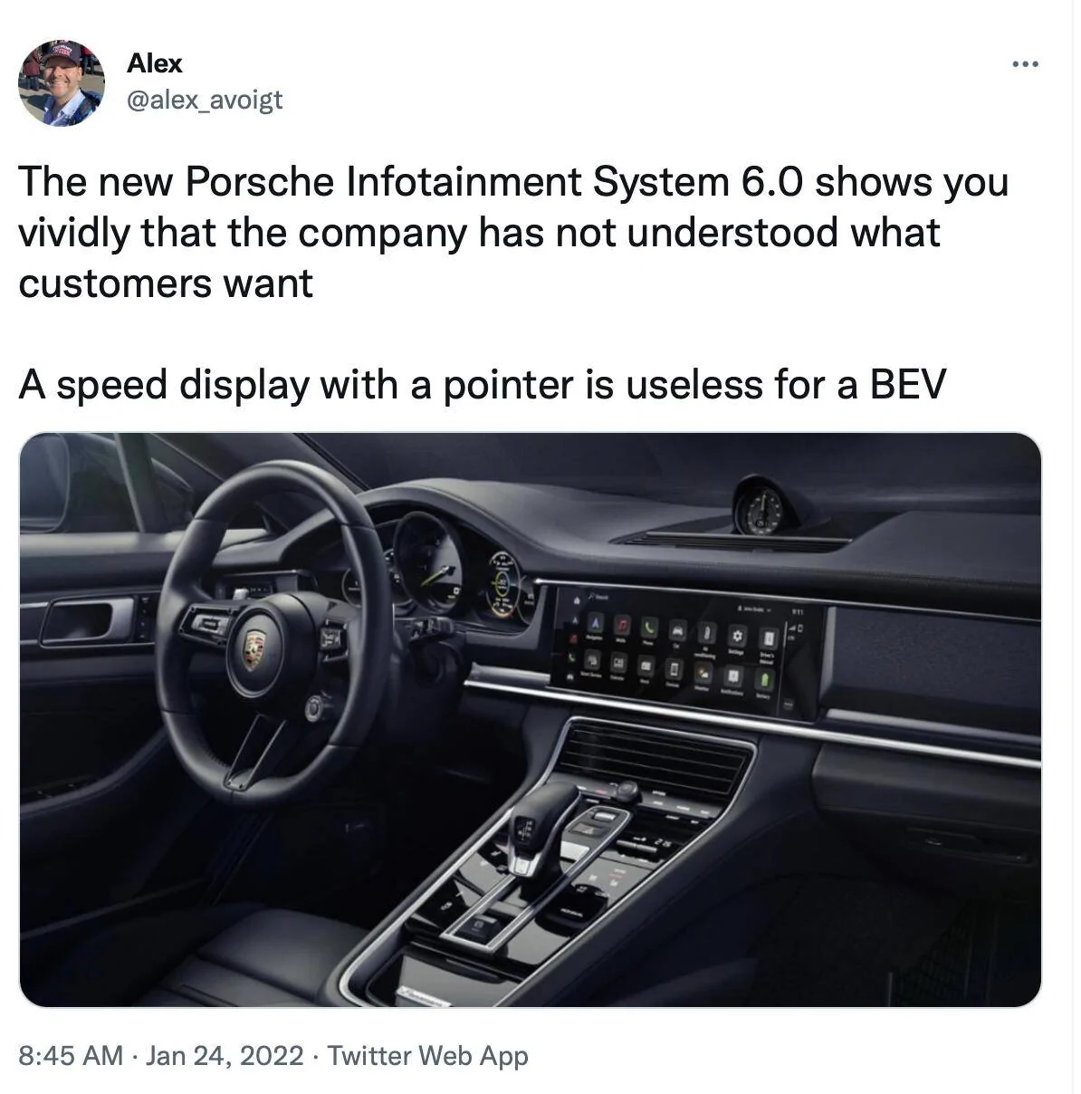 Porsche Taycan ? PCM 6 Update Announcement [Update: Retrofit Being Explored For Existing Taycans] Screen Shot 2022-01-24 at 9.03.04 AM