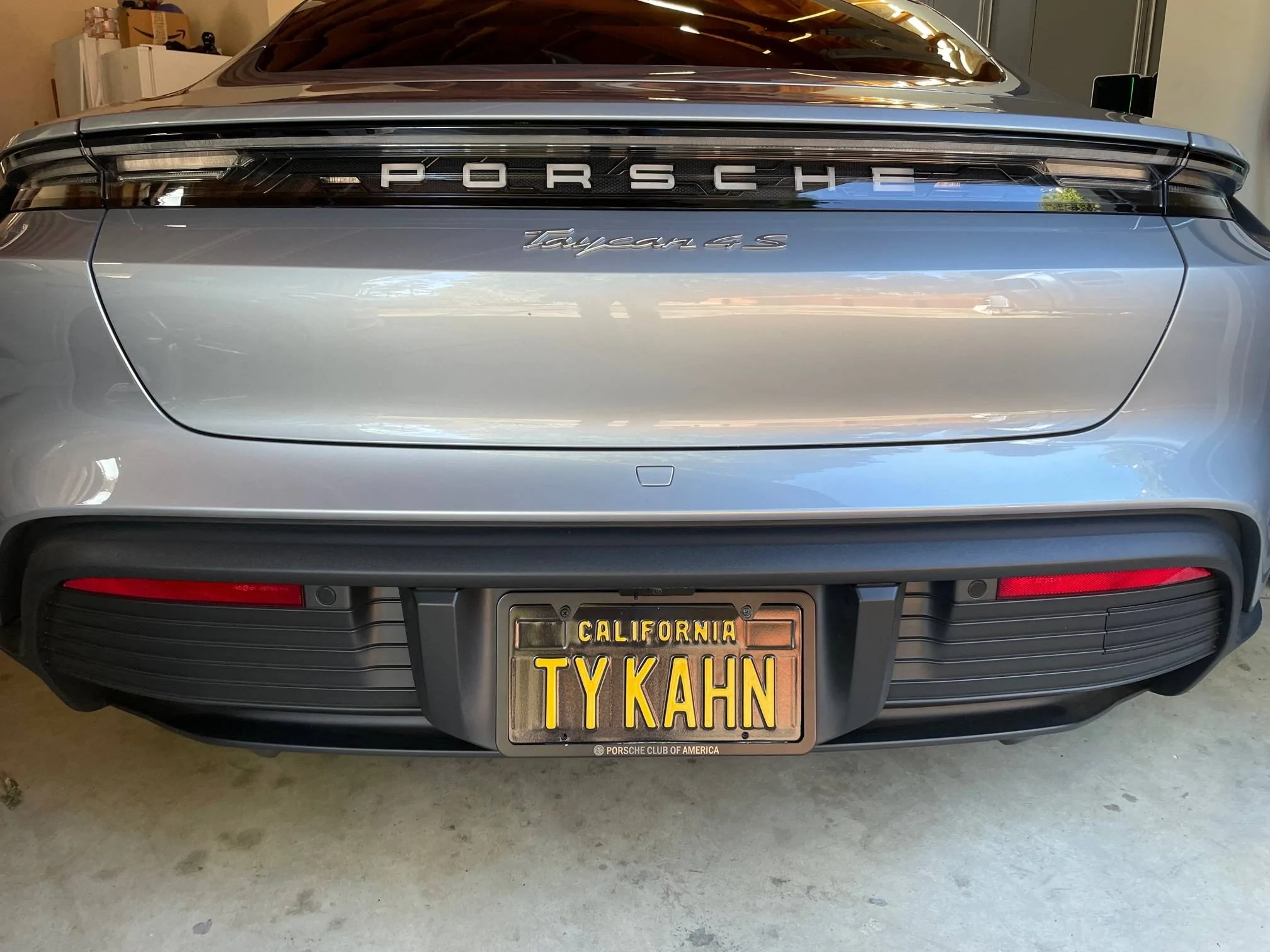 Porsche Taycan Show Us Your Prestige License Plates TYKAHN plat