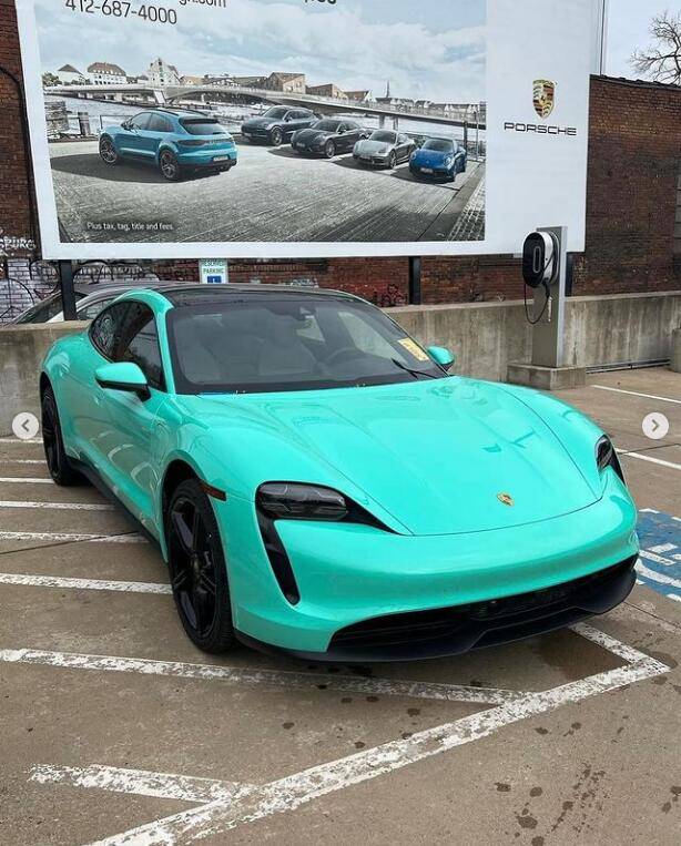 Porsche Taycan 🎨 PTS: PAINT TO SAMPLE Taycan Club & Photos Thread mint green2