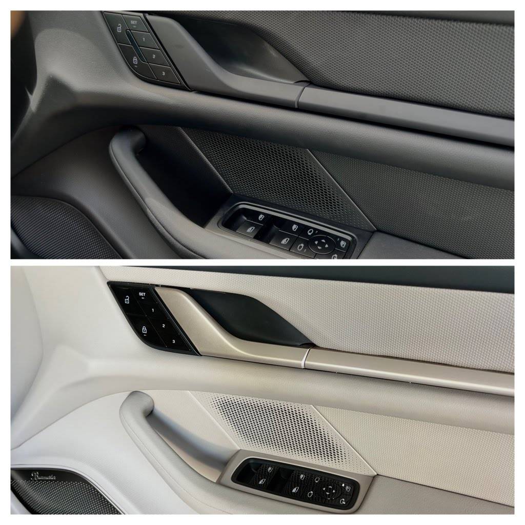 Porsche Taycan Option comparisons between my Cross Turismo 4S vs a base Taycan 74FAC244-54D1-4D83-B0AA-D9B96C19533E-COLLAGE