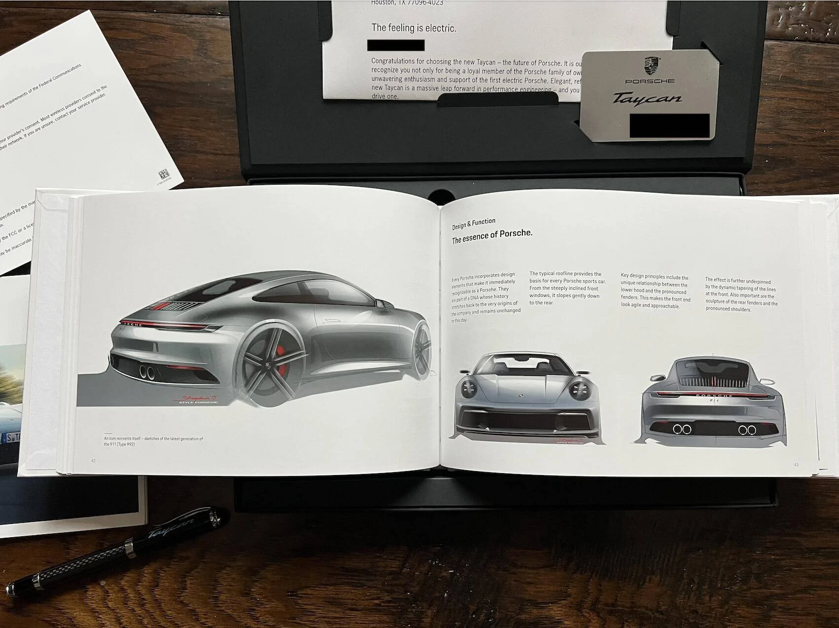 Porsche Taycan Received Porsche Welcome Package Screen Shot 2022-02-02 at 12.51.03 PM