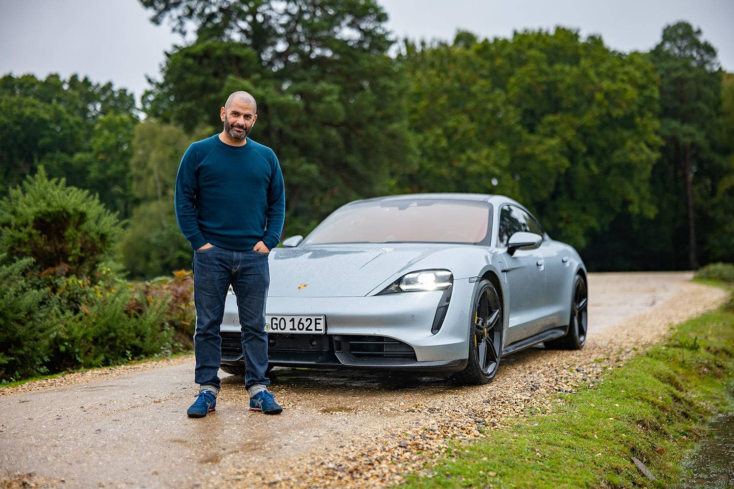Porsche Taycan DOLOMITE SILVER Taycan Club Dolomite Silver Taycan Turbo Chris Harris Top Gear