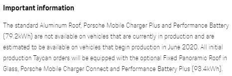 Porsche Taycan Has everyone that bought a 4S had the battery+ upgrade? 1581263396800