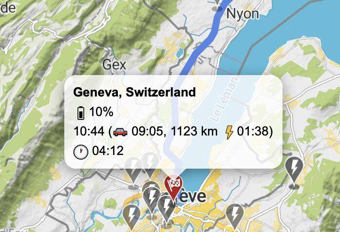Porsche Taycan I hope the onboard Porsche Intelligent Range Manager is better than the online version ! Screenshot 2020-02-14 at 17.33.08 