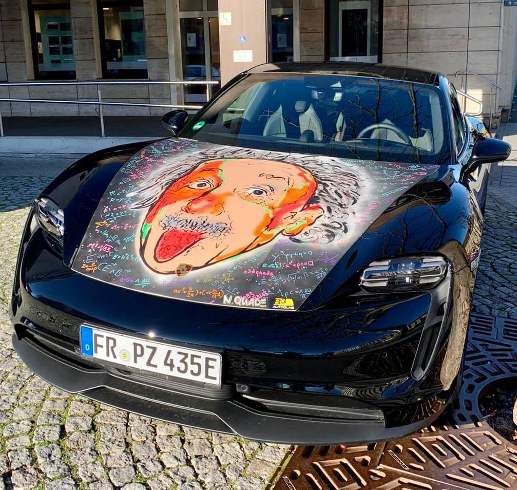 Porsche Taycan Someone's an Einstein fan Taycan Einstein 1