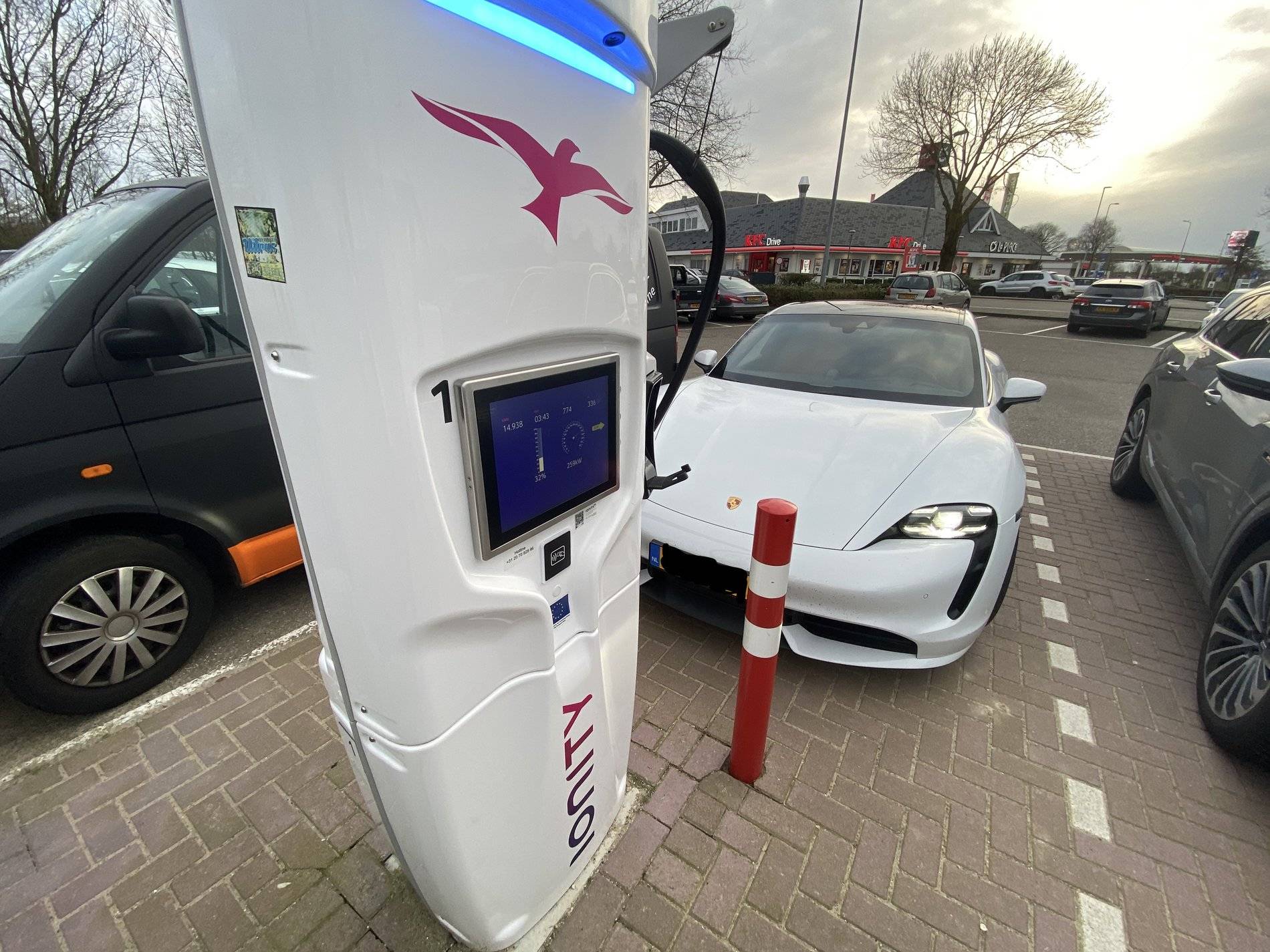 Porsche Taycan Charging Taycan Turbo @Ionity 259KW IonityChargin