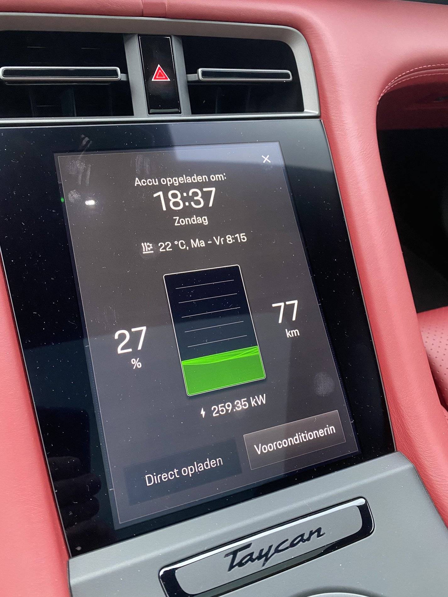 Porsche Taycan Charging Taycan Turbo @Ionity 259KW Charging Speed Inside Taycan