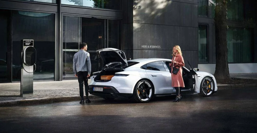 Porsche Taycan Porsche destination charging sites will double by year end Porsche Taycan Destination Charging