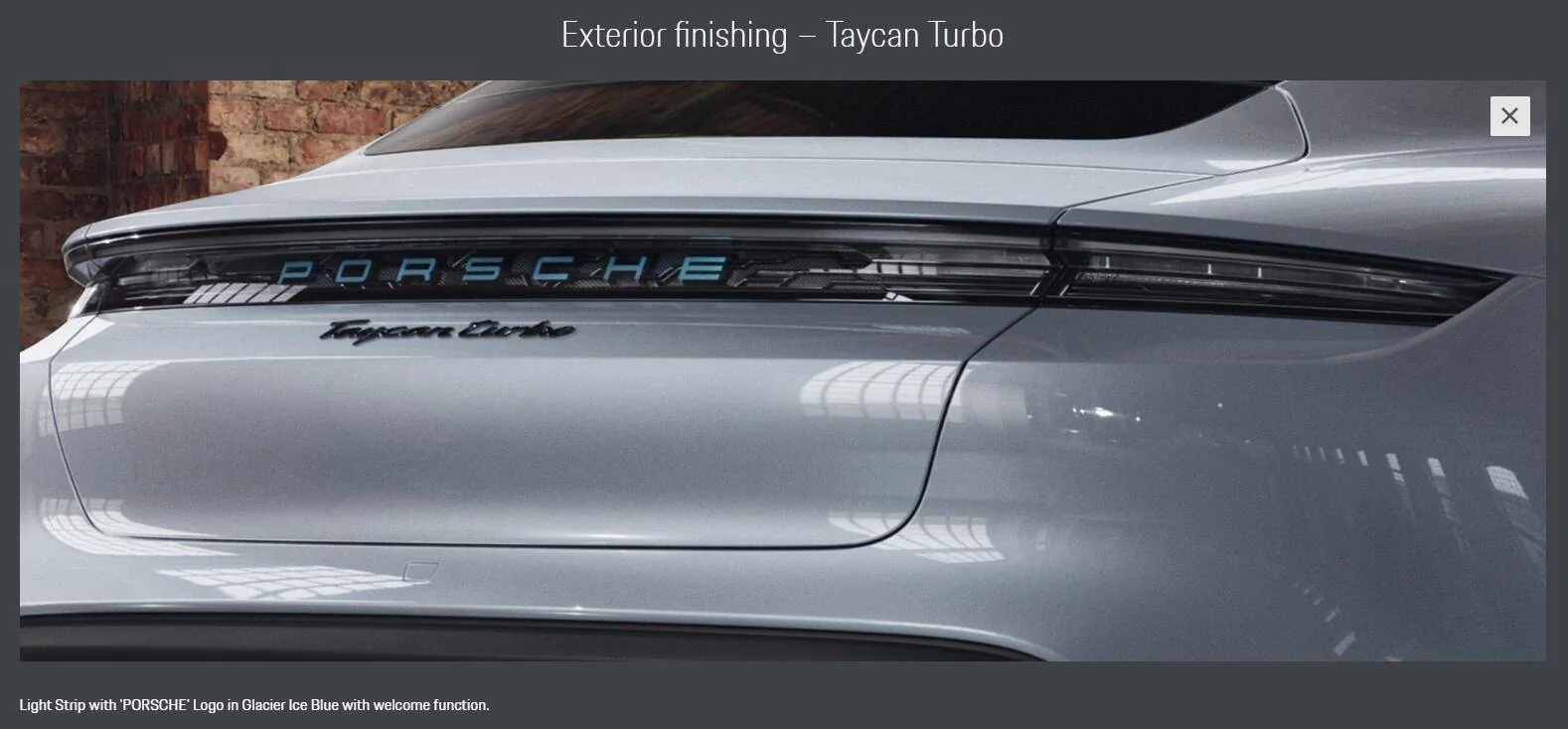 Porsche Taycan Question about "Porsche" logo in back of car 1583628894029