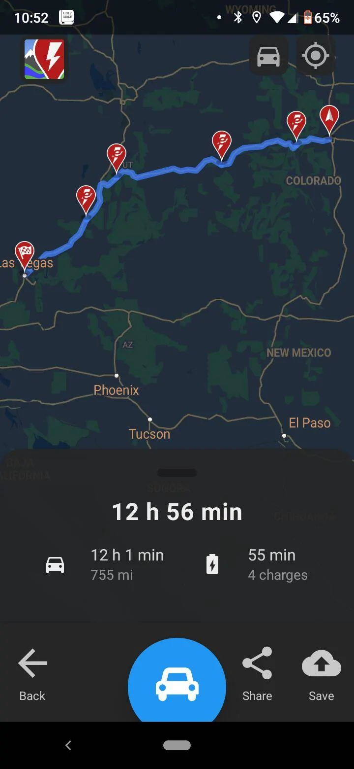 Porsche Taycan Route Planning on Porsche website Screenshot_20200308-225218