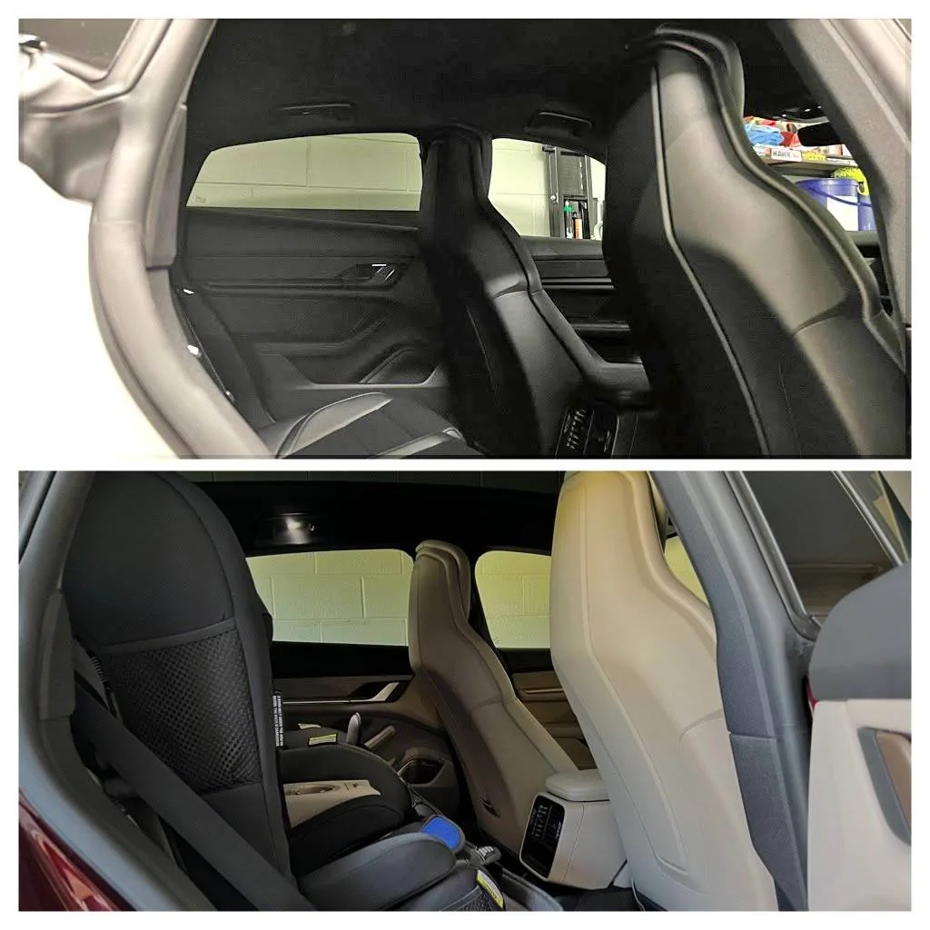 Porsche Taycan Option comparisons between my Cross Turismo 4S vs a base Taycan B9C75FA0-41F0-4B94-BB01-CBD448C73675-COLLAGE