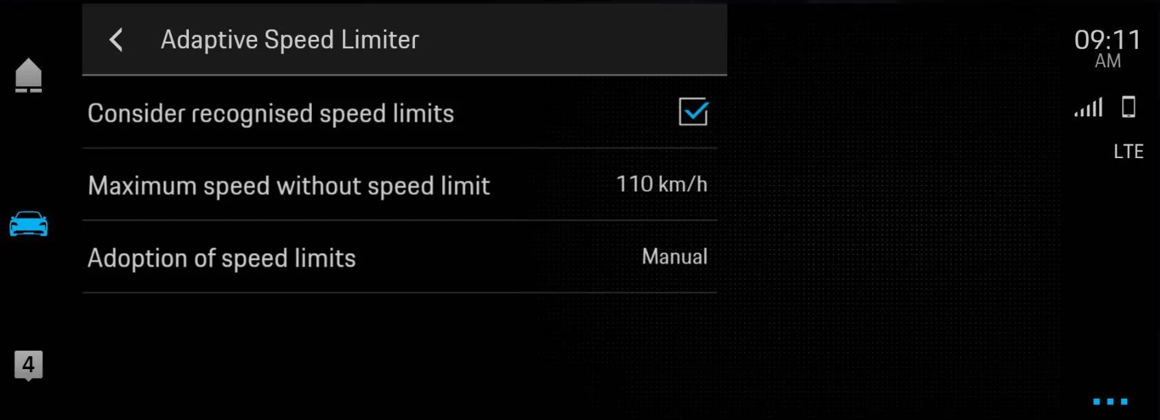 Porsche Taycan Adaptive Cruise Control + Sign Recognition? 1644238166067
