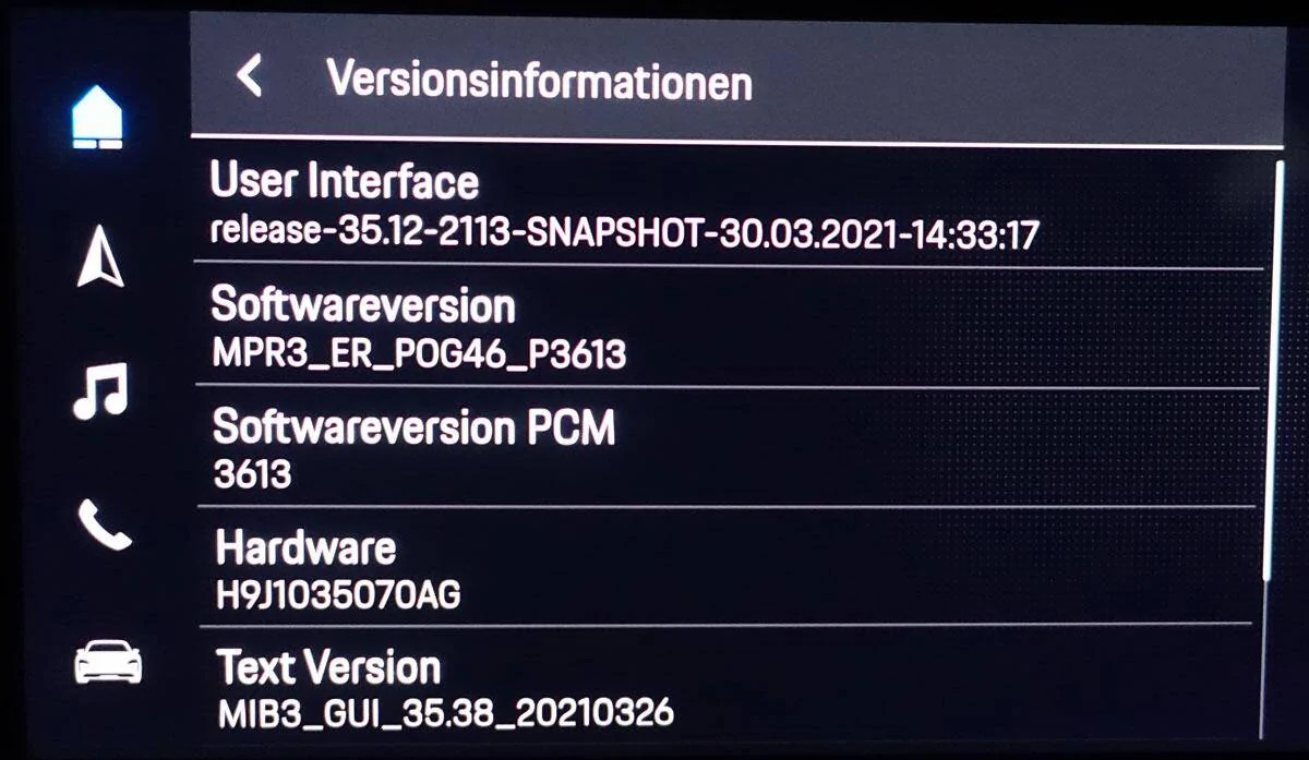 Porsche Taycan Infotainment update? 1644275939162