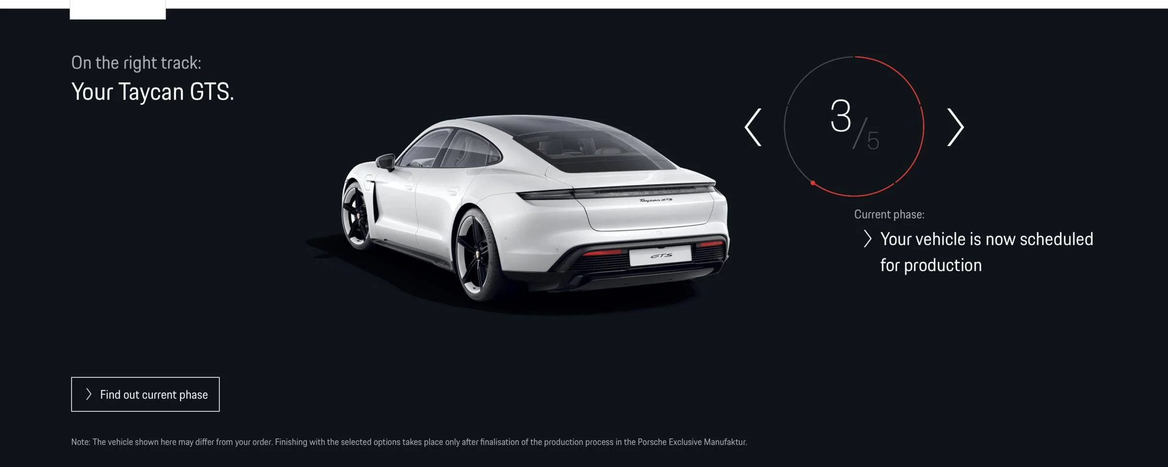 Porsche Taycan GTS Orders UK Screenshot 2022-02-08 at 14.14.58