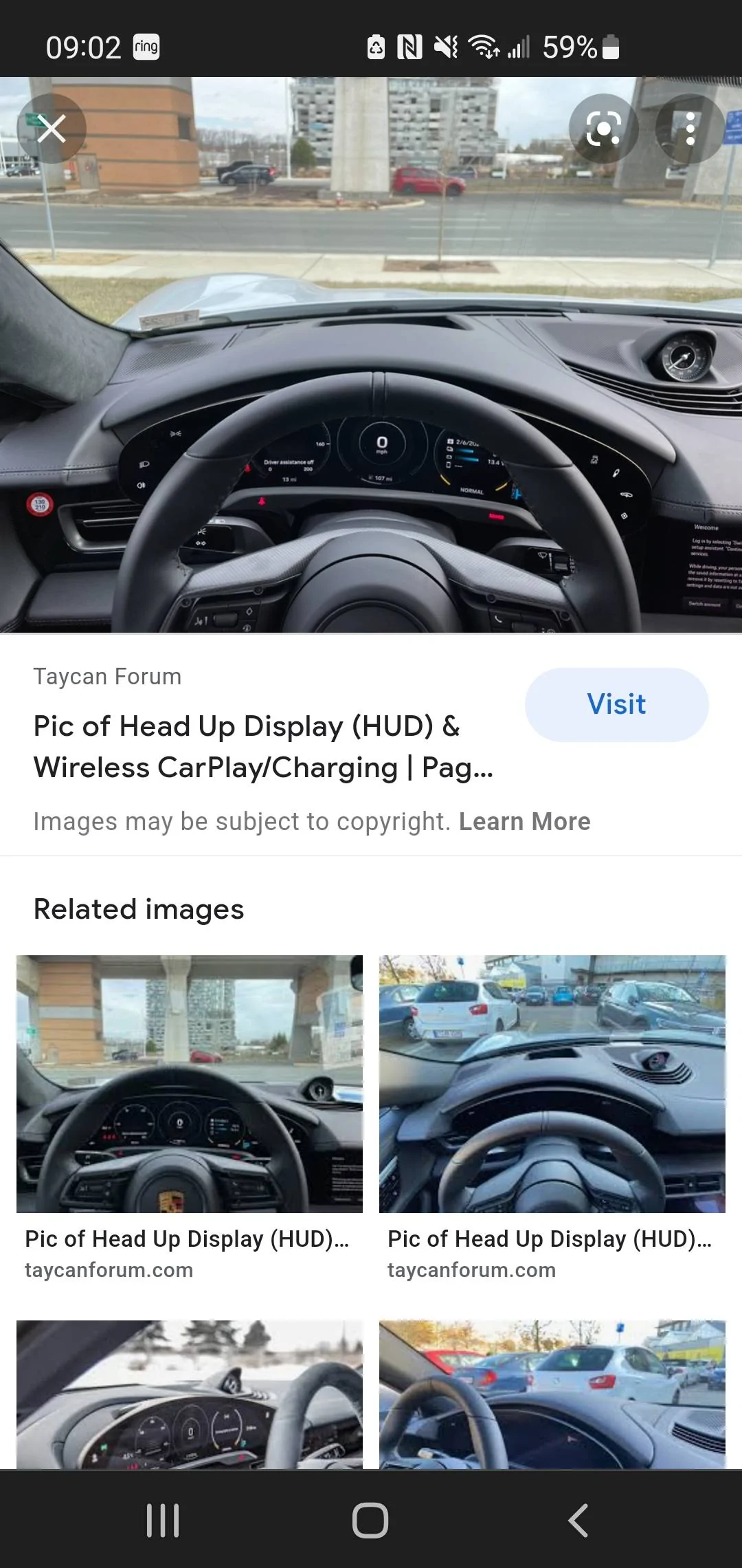 Porsche Taycan HUD + Passenger Display Screenshot_20220210-090238_Chrom