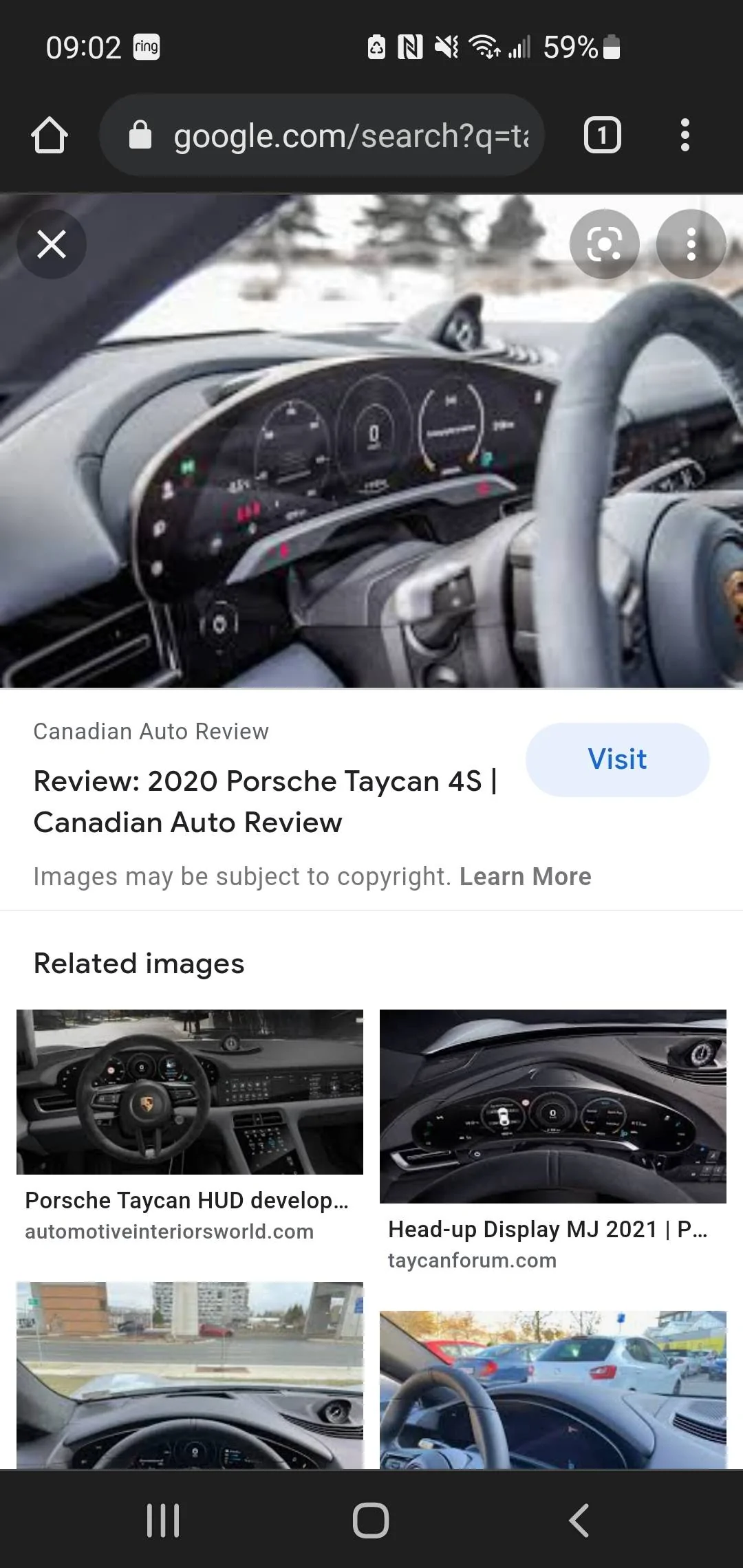 Porsche Taycan HUD + Passenger Display Screenshot_20220210-090233_Chrom