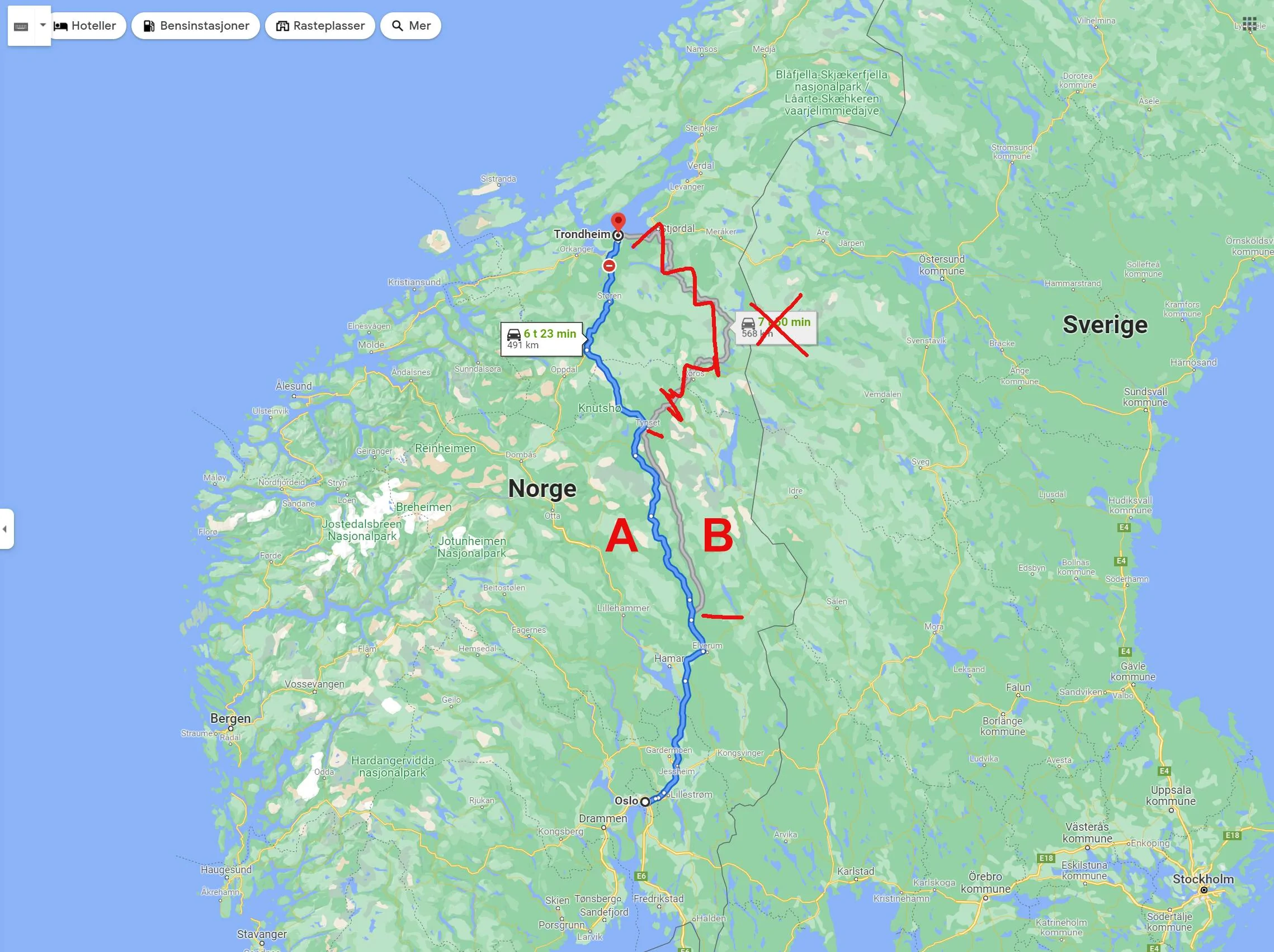 Porsche Taycan Taycan To The Arctic Circle Road Trip 2022 Northbound_rout