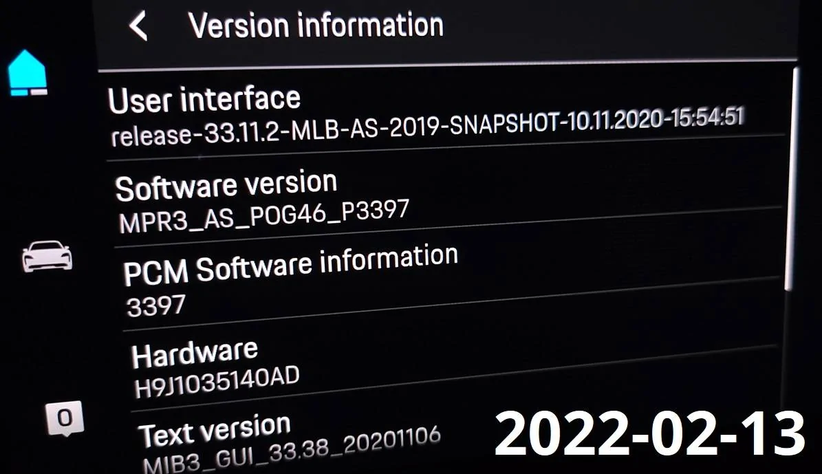 Porsche Taycan ? PCM 6 Update Announcement [Update: Retrofit Being Explored For Existing Taycans] PCMVersion20220213