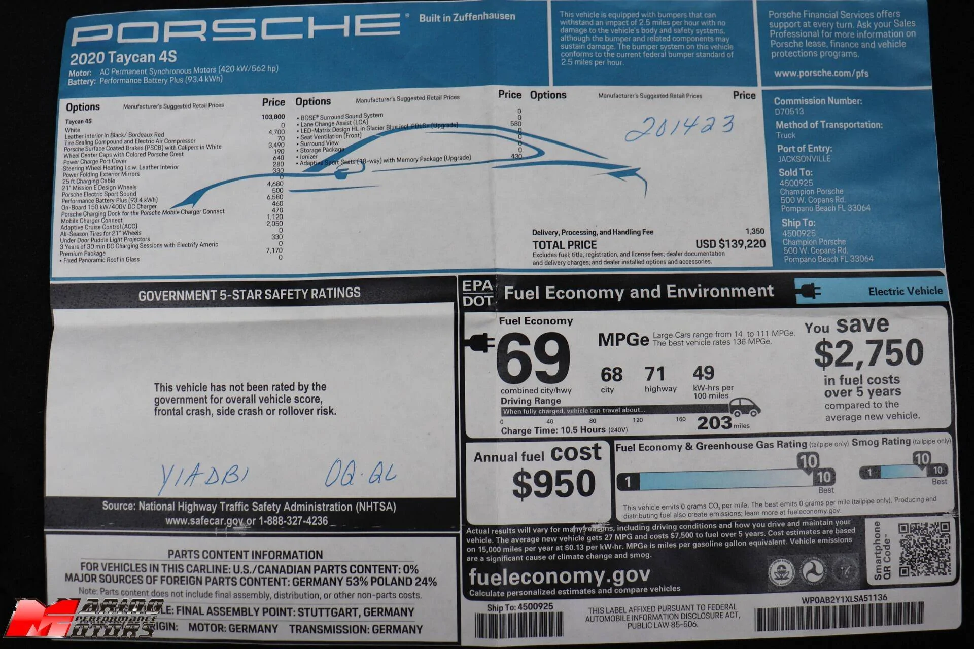 Porsche Taycan Mamba green 4S with red calipers 1644737704104
