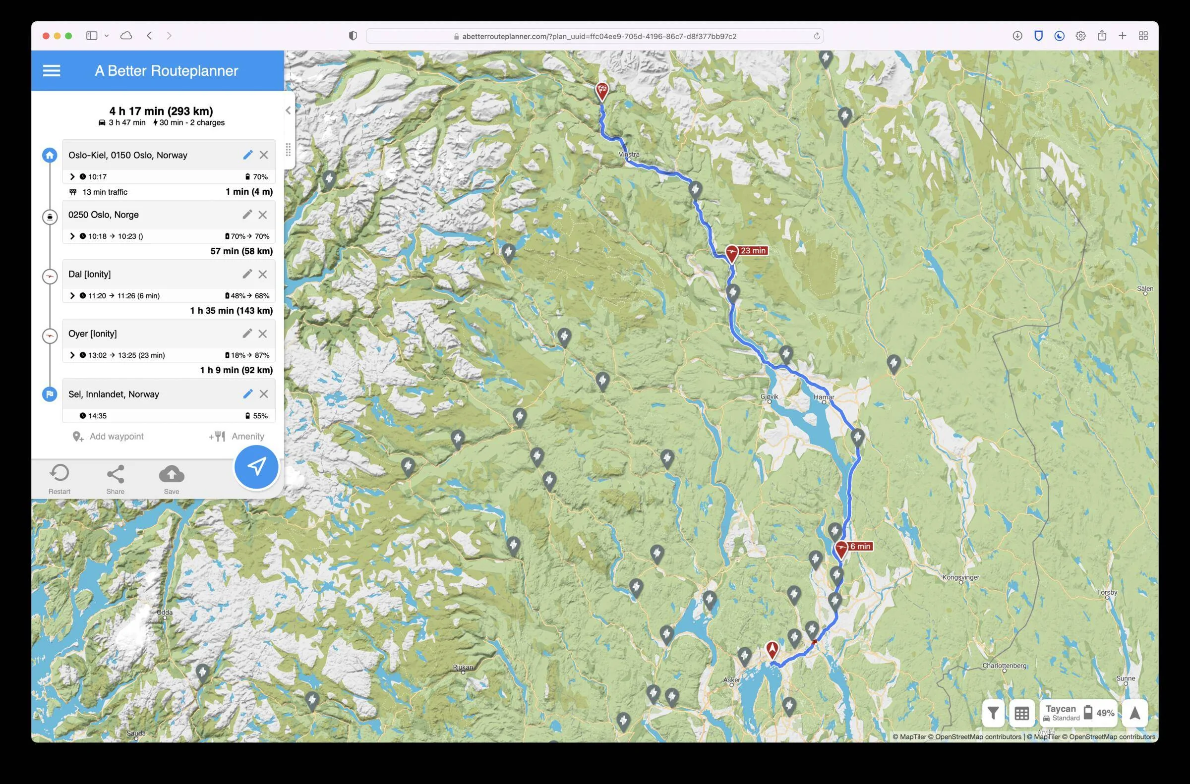 Porsche Taycan Taycan To The Arctic Circle Road Trip 2022 Screenshot 2022-02-04 at 09.17.41
