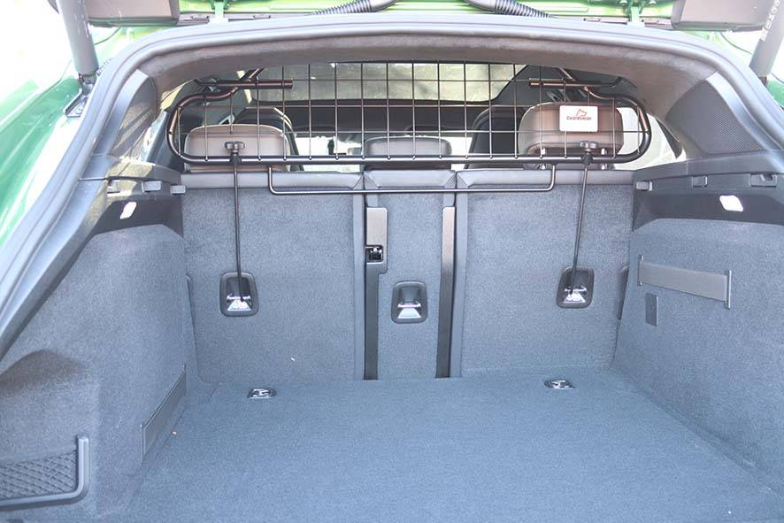 Porsche Taycan Dogs transport in CT G1620 Taycan CT with upper fixings