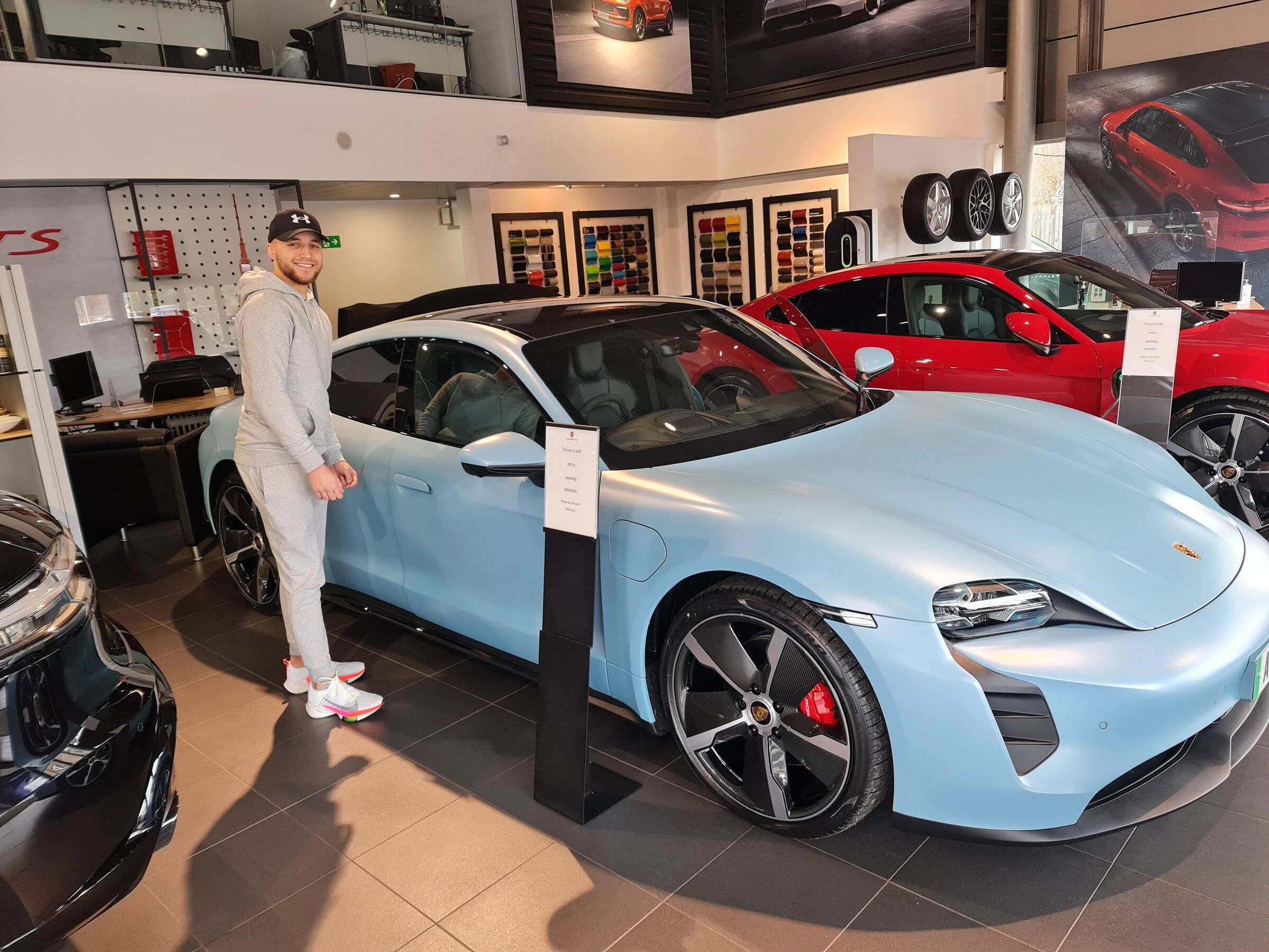 Porsche Taycan Taycan Frozen Blue Wrapped in Matte PPF by Topaz 20220212_100208