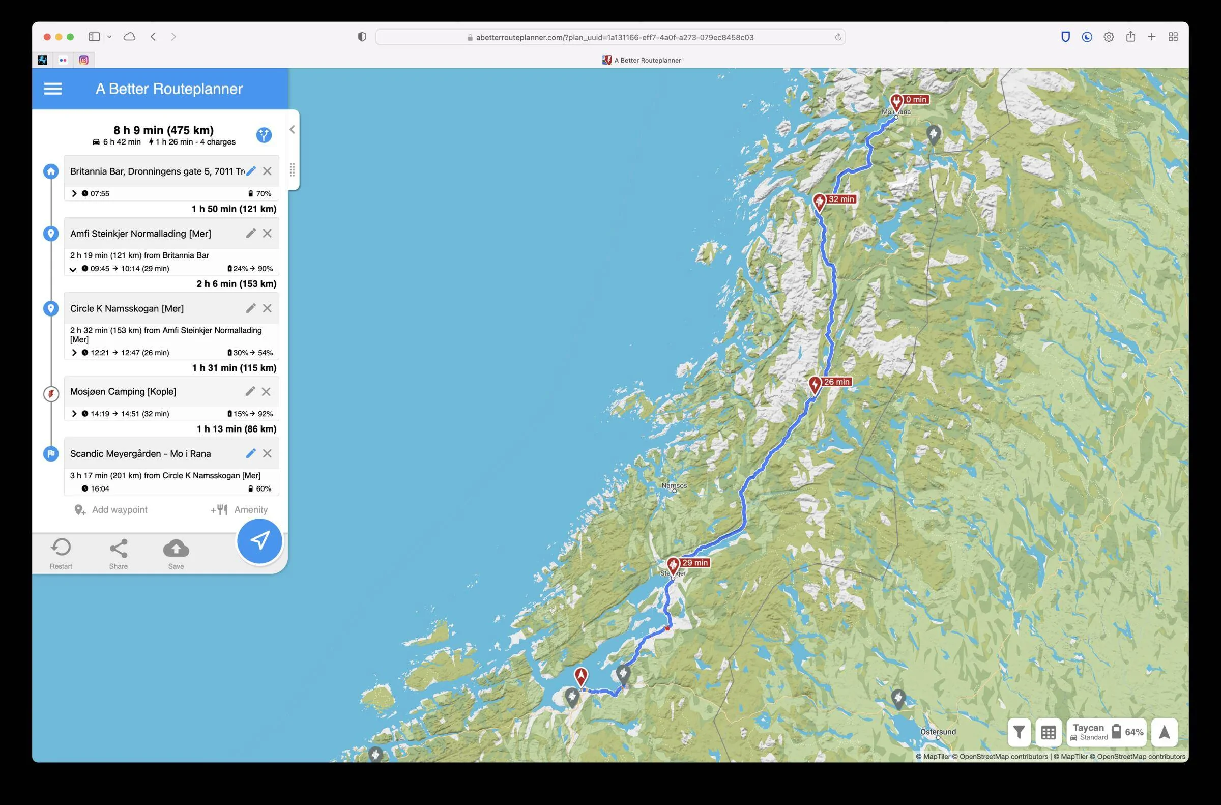 Porsche Taycan Taycan To The Arctic Circle Road Trip 2022 Screenshot 2022-02-15 at 07.55.31