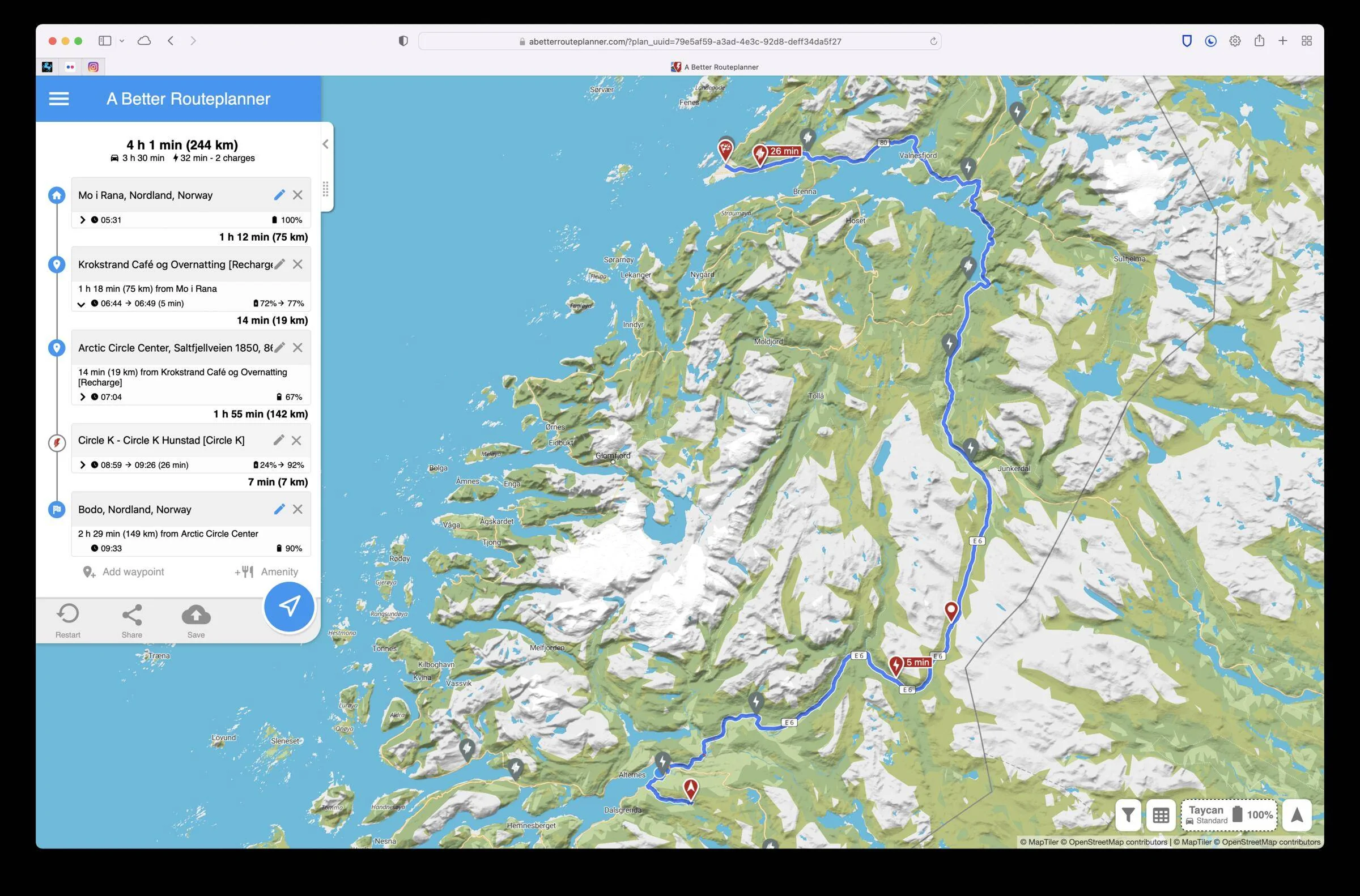 Porsche Taycan Taycan To The Arctic Circle Road Trip 2022 Screenshot 2022-02-17 at 05.31.55