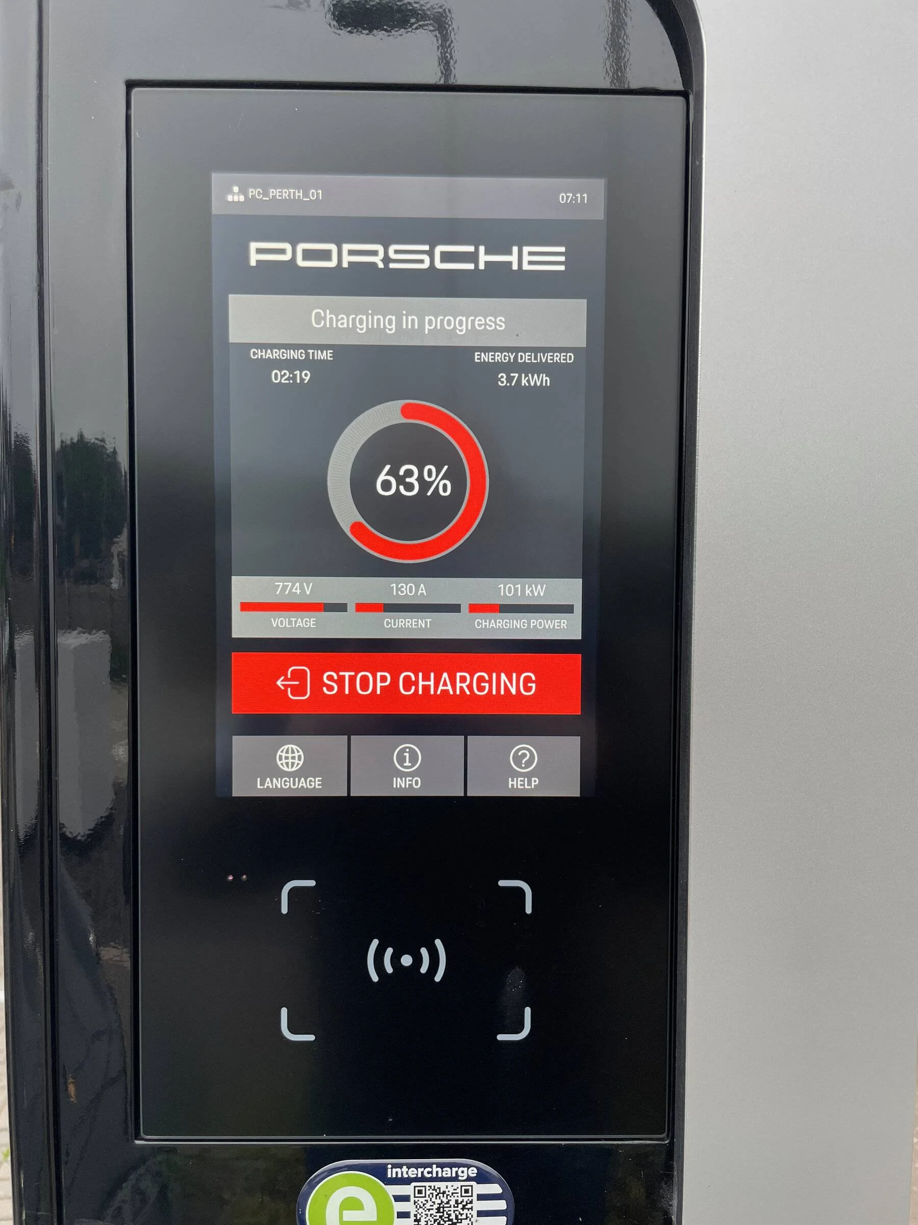 Porsche Taycan Porsche designated Charging IMG_0904