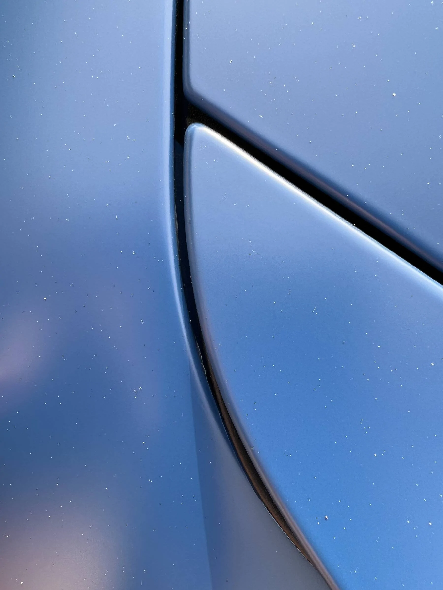 Porsche Taycan Taycan Turbo Cross Turismo CT in Neptune Blue with Satin PPF Film panels_coming_together_2