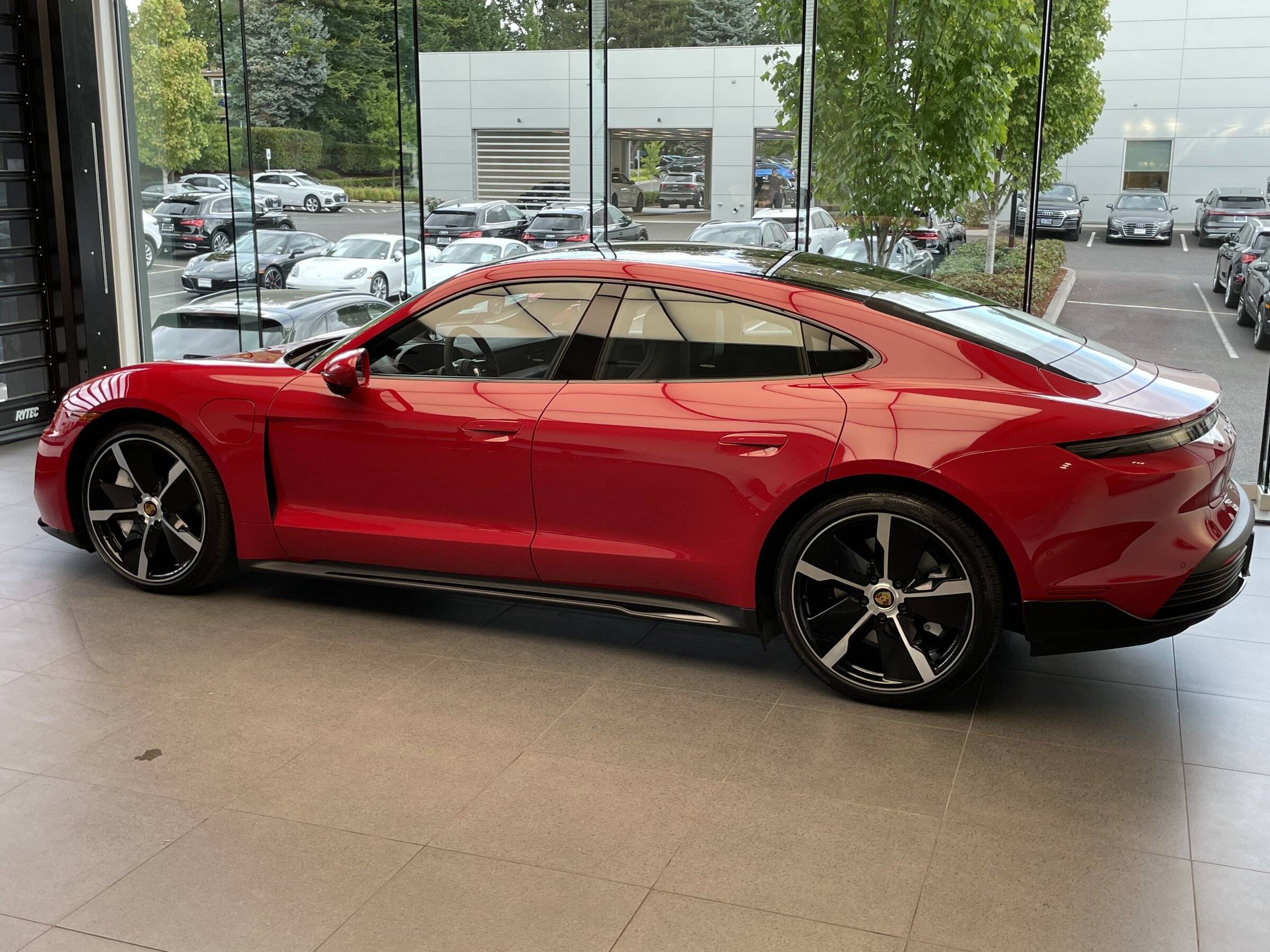 Porsche Taycan For Sale: Taycan Turbo Carmine Red 4D18510B-02AA-474C-90BC-A13F24CBBD62