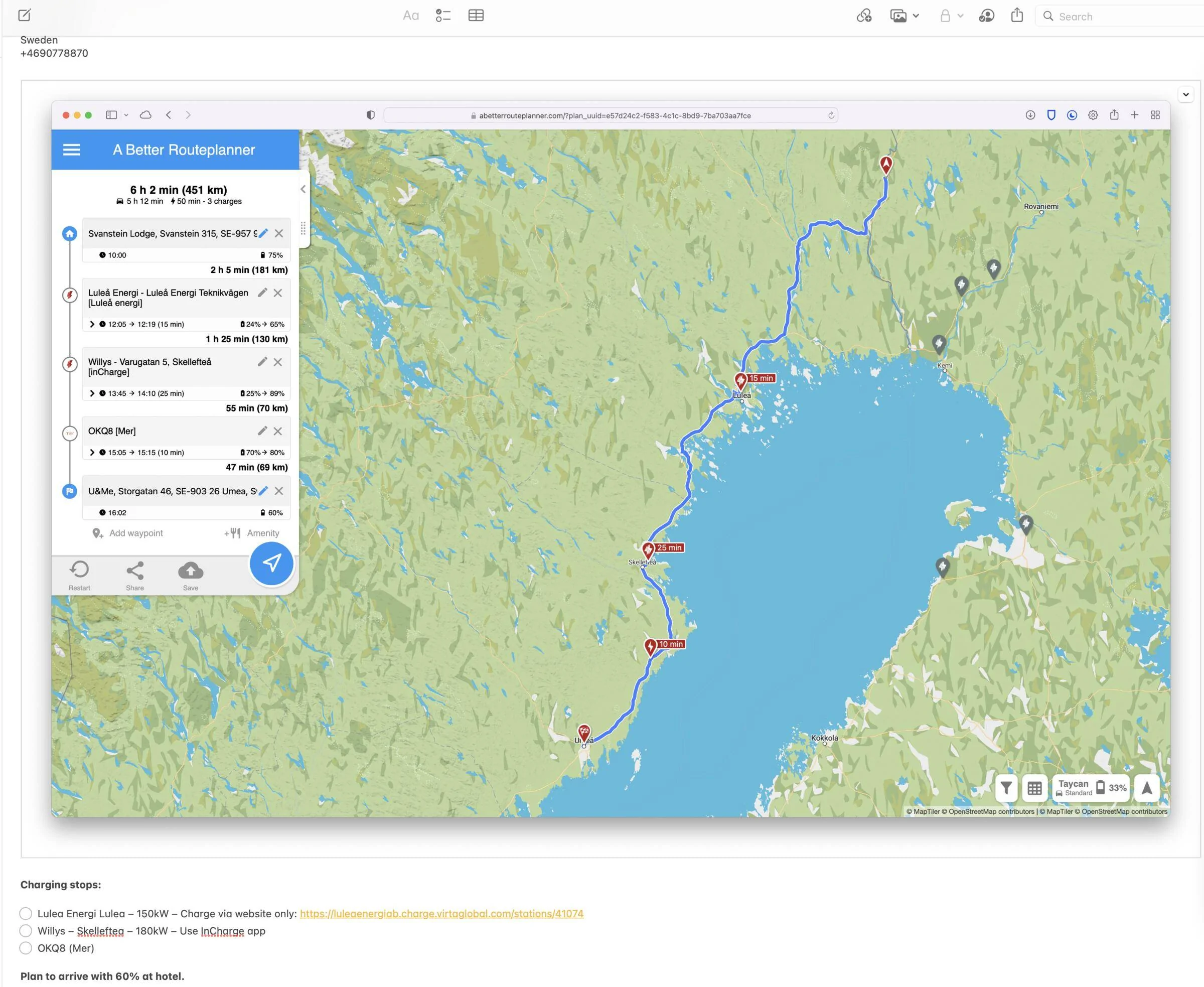 Porsche Taycan Taycan To The Arctic Circle Road Trip 2022 Screenshot 2022-02-22 at 08.54.28