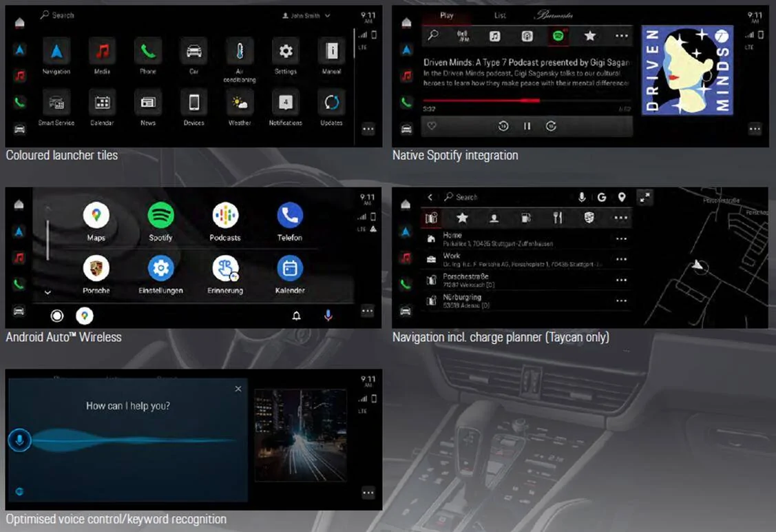 Porsche Taycan PMC update Spotify Integration 1645527630180