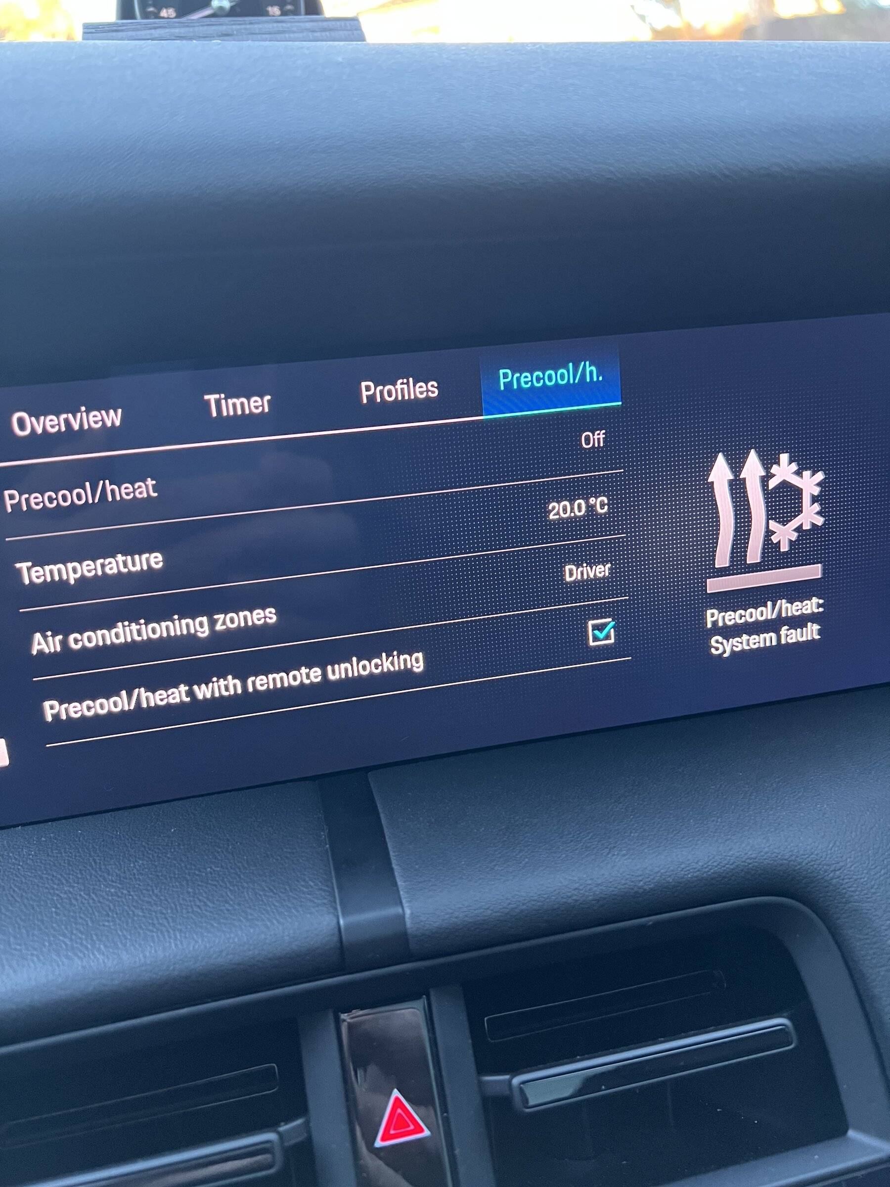 Porsche Taycan Precool/heat: System fault C37EA149-7C0F-422E-8035-4C09AC2556B0