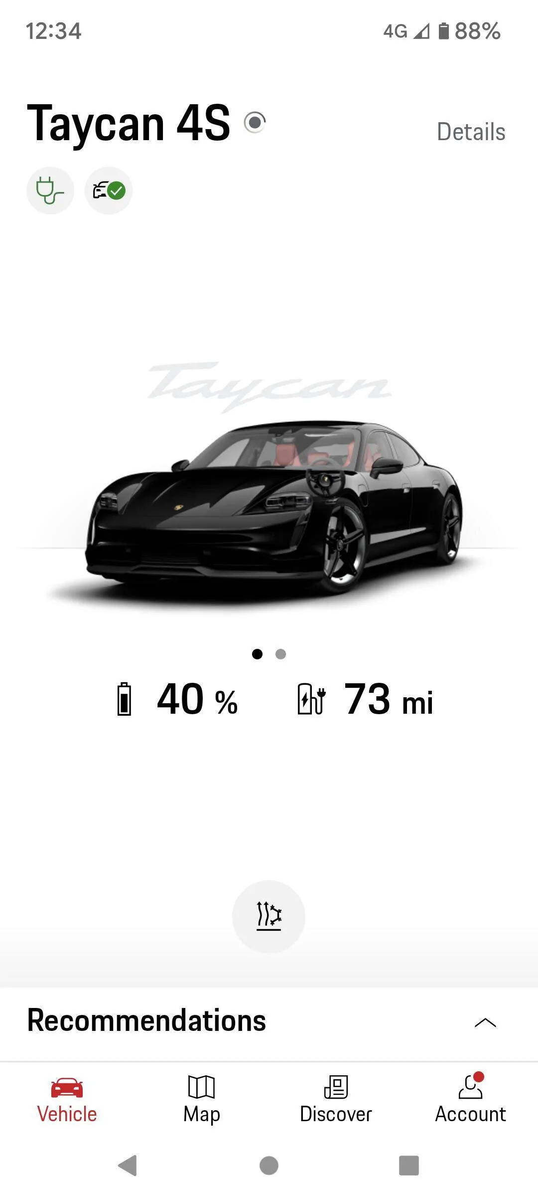 Porsche Taycan New app limited charge details Screenshot_20220304-123406
