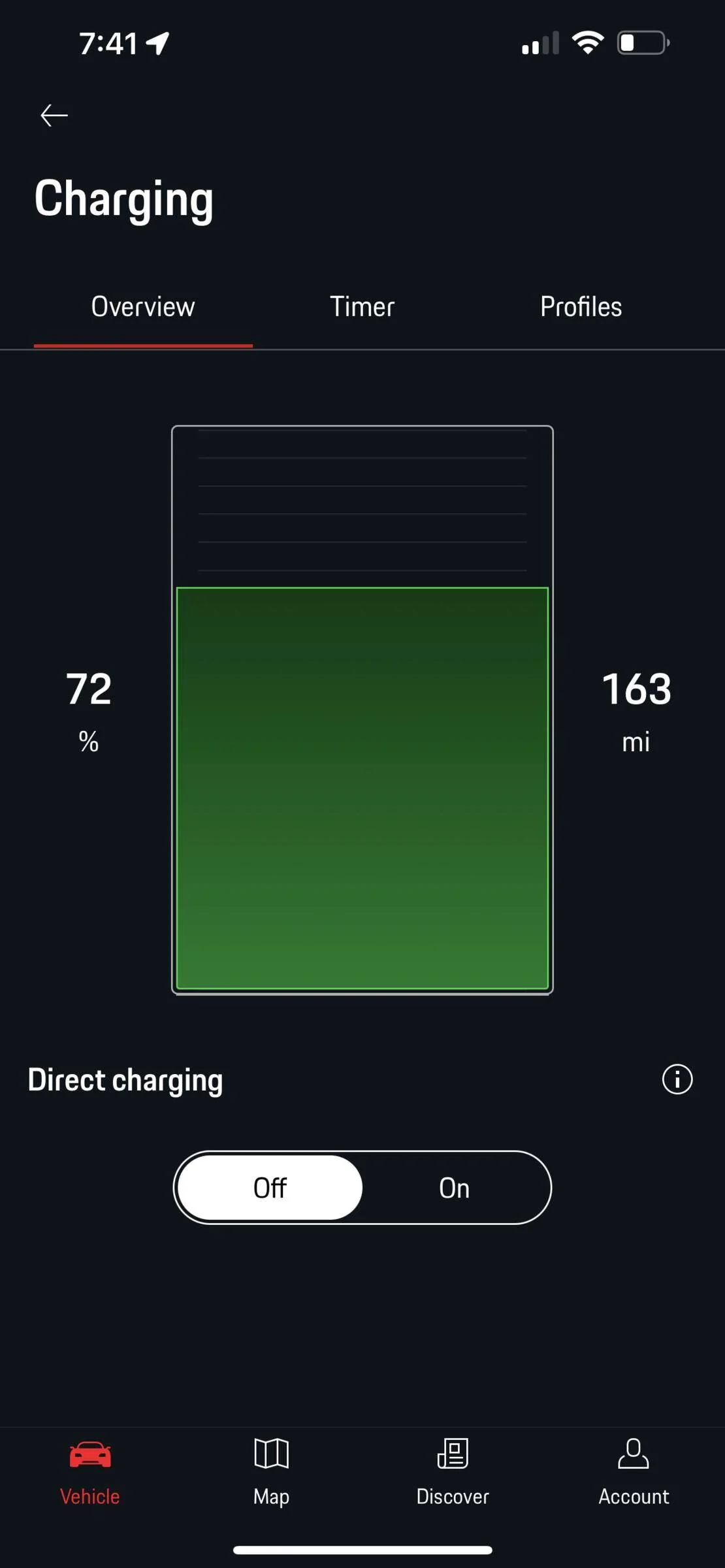 Porsche Taycan New app limited charge details 7668911B-6010-4E10-B0CE-96B4E1774C43