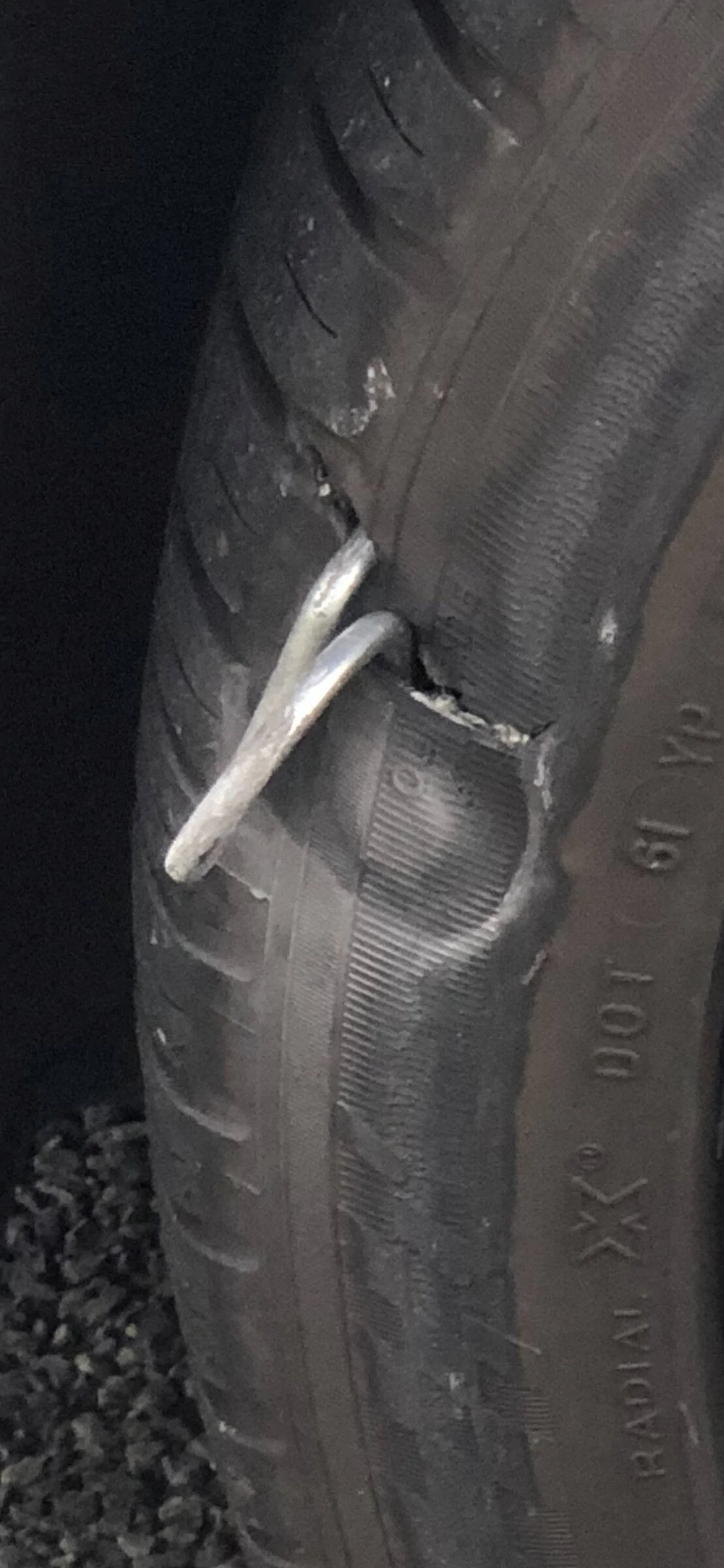 Porsche Taycan Metal/nail in tire - likely will need to be replaced FC81D0BB-985E-49FF-9340-908181D48FB5