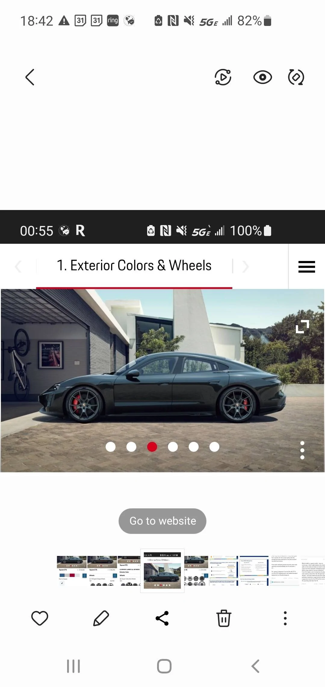 Porsche Taycan GTS versus 4S body Screenshot_20220309-184225_Gallery