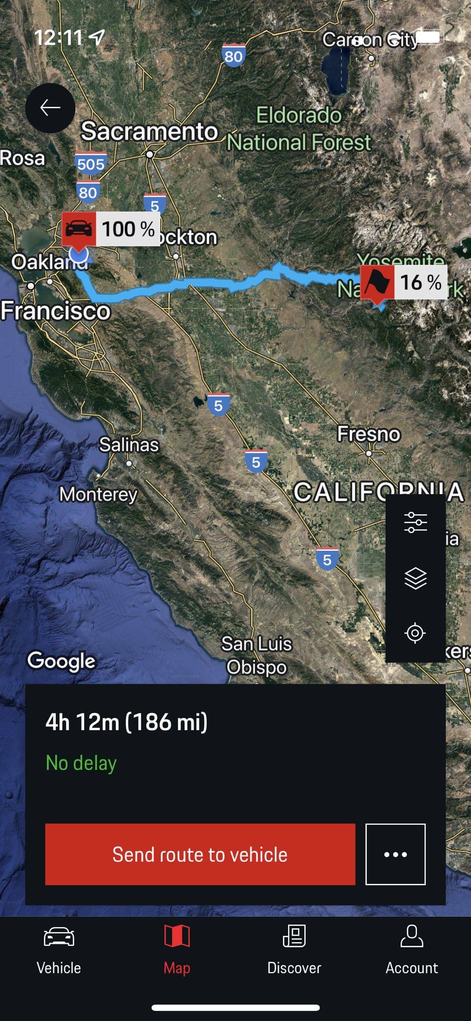 Porsche Taycan Bay Area to Yosemite 01